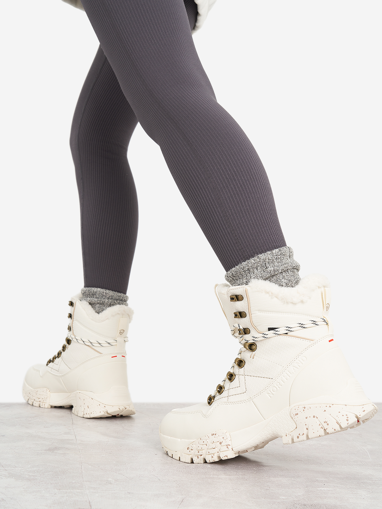 Ботинки утепленные женские Northland Blume Nylon, Бежевый