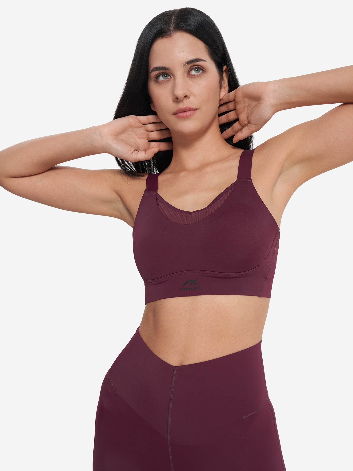 Топ бра спортивный Athlex, Красный