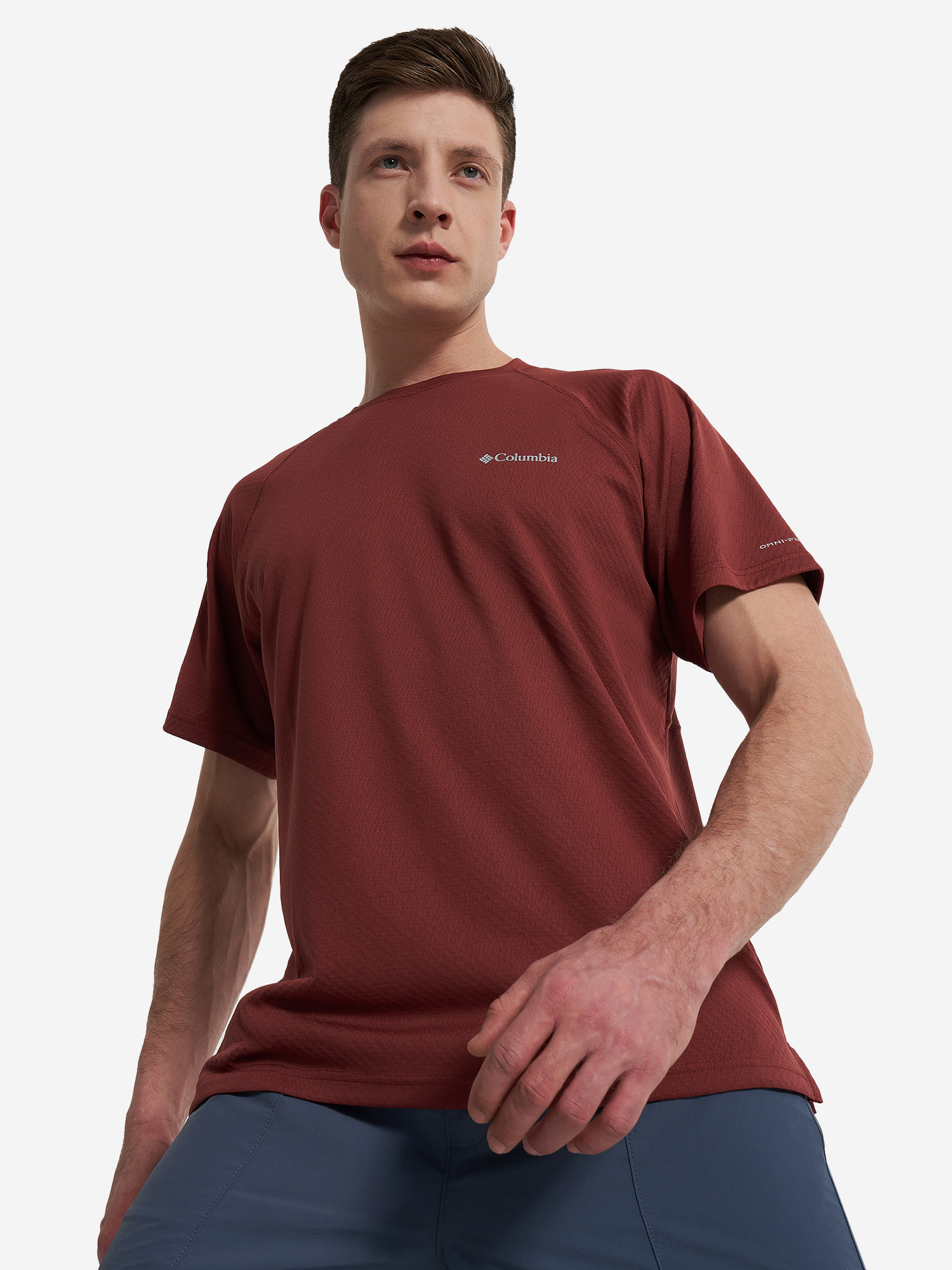 Футболка мужская Columbia Alpine Chill Pro Ss Crew, Красный