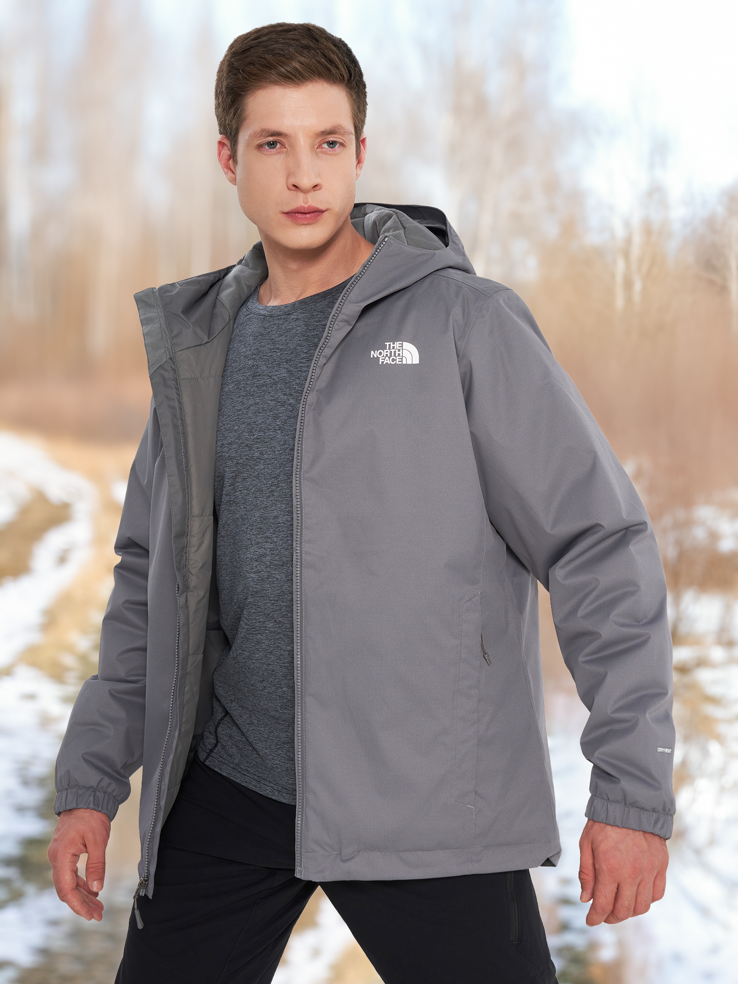 Куртка утепленная мужская The North Face Quest Insulated, Серый