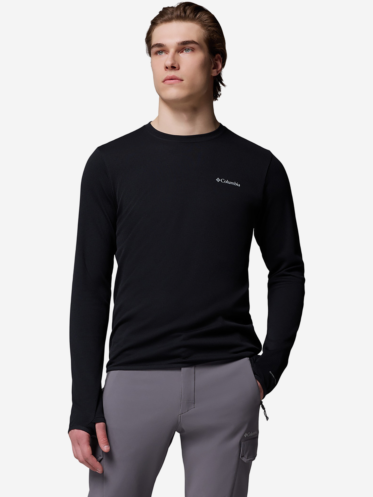 Лонгслив мужской Columbia Tech Trail Utility Warm Ls Crew, Черный