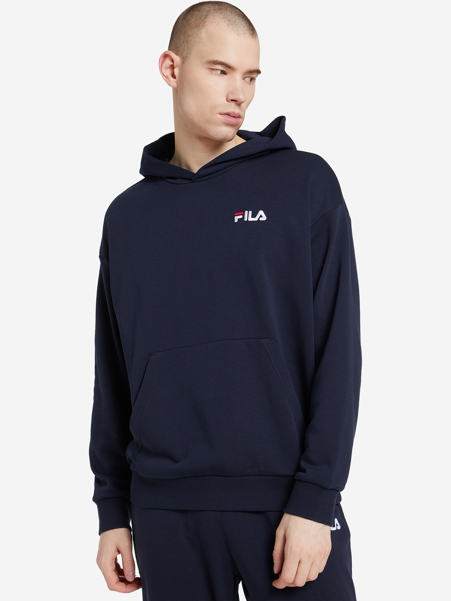 Худи мужское оверсайз FILA, Синий