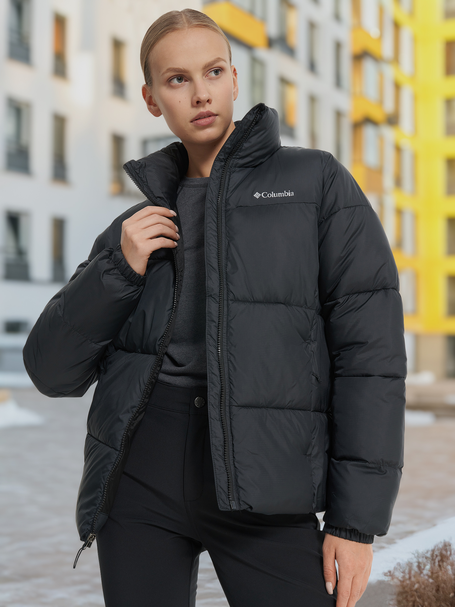 Куртка утепленная женская Columbia Puffect II Full Zip Jacket, Черный