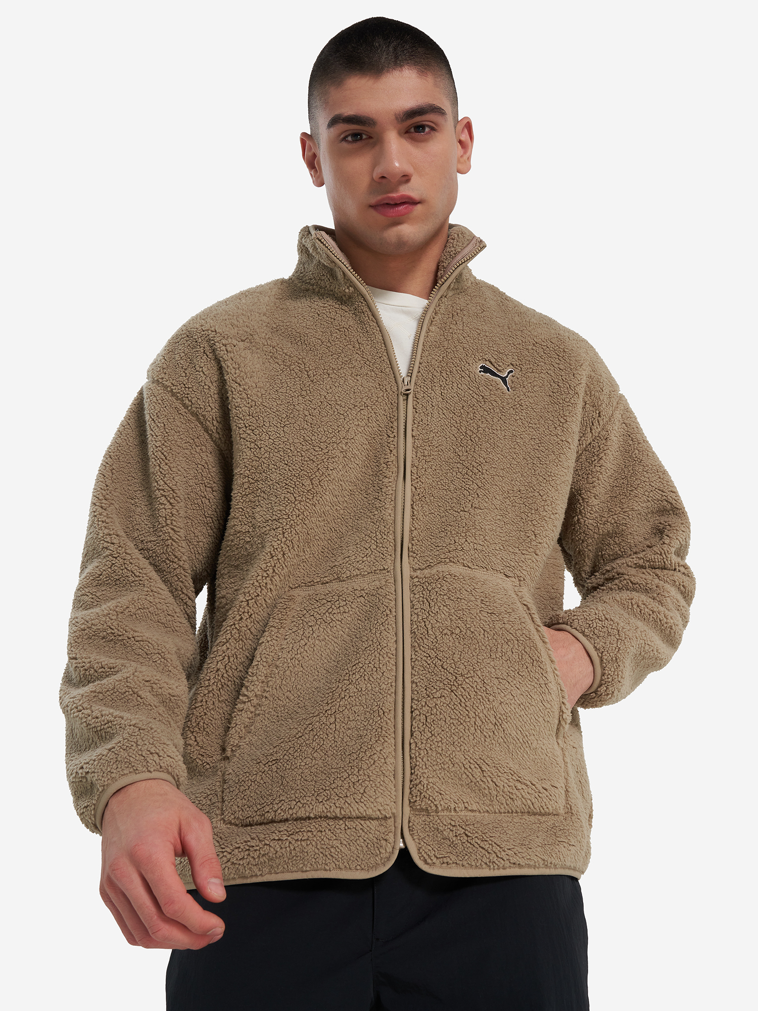 Джемпер флисовый PUMA Ess Elevated, Коричневый
