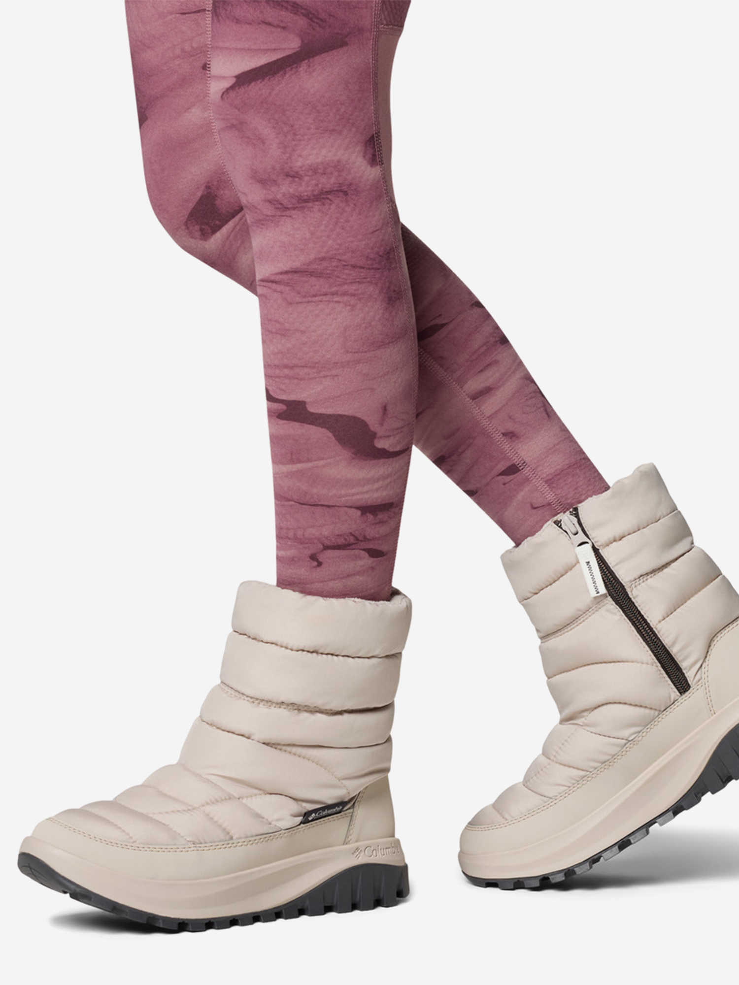Дутики женские Columbia Snowtrot Mid, Бежевый