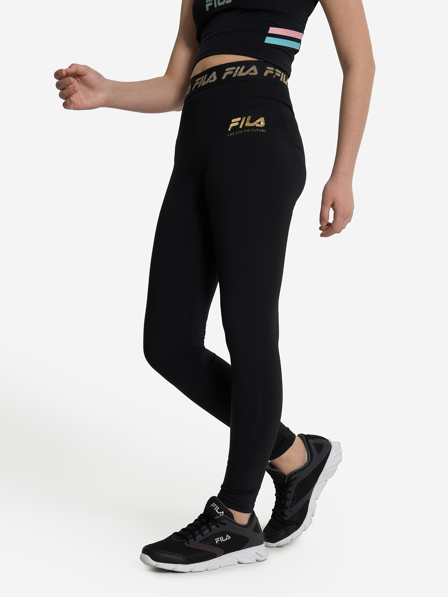 Легинсы для девочек FILA, Черный