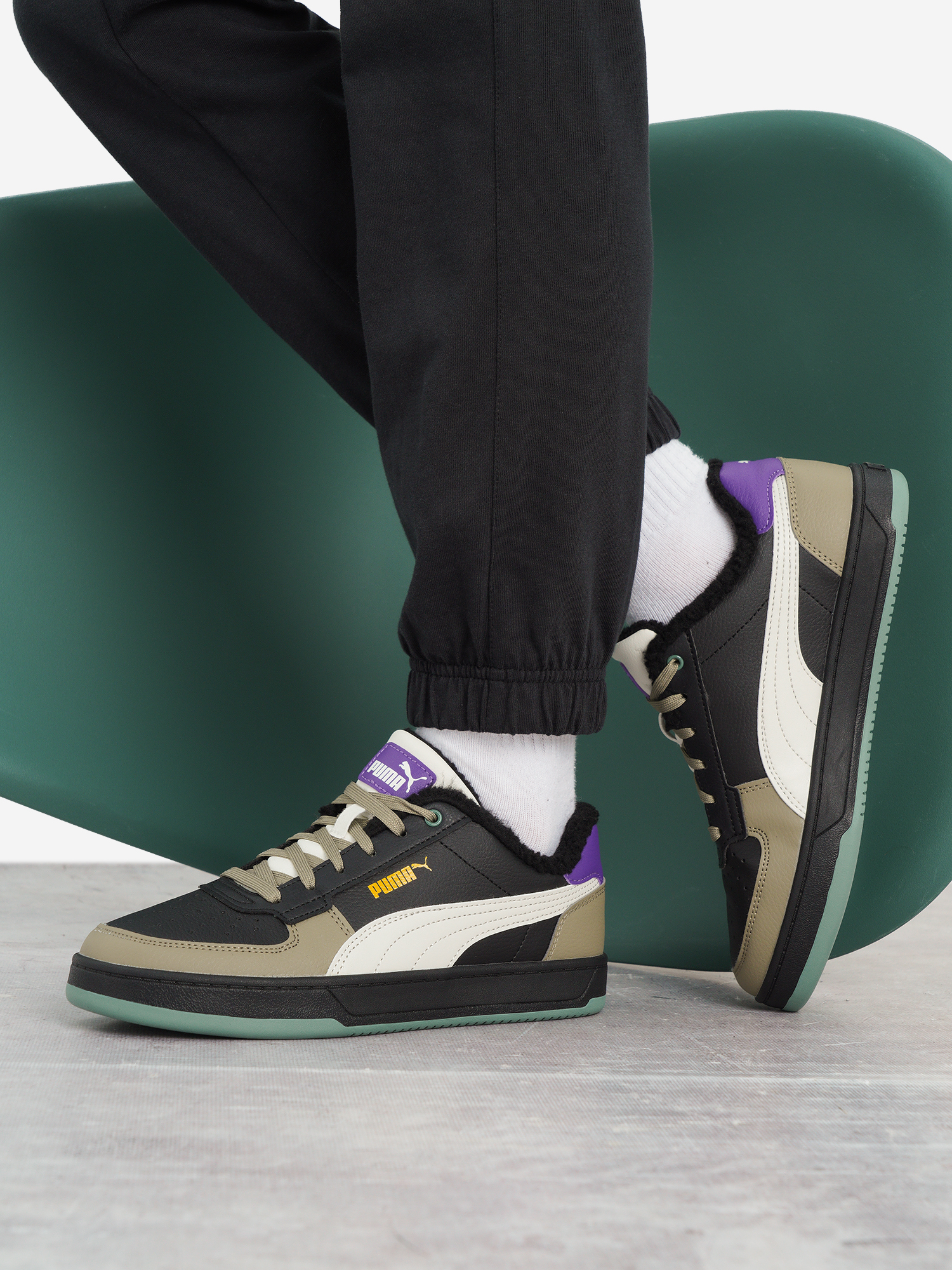 Кеды утепленные для мальчиков PUMA Caven 2.0 WTR, Черный