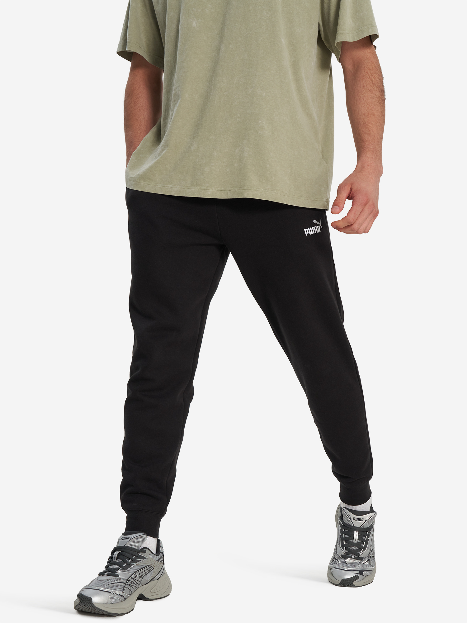 Брюки мужские PUMA Ess 2 Color No. 1 Logo, Черный