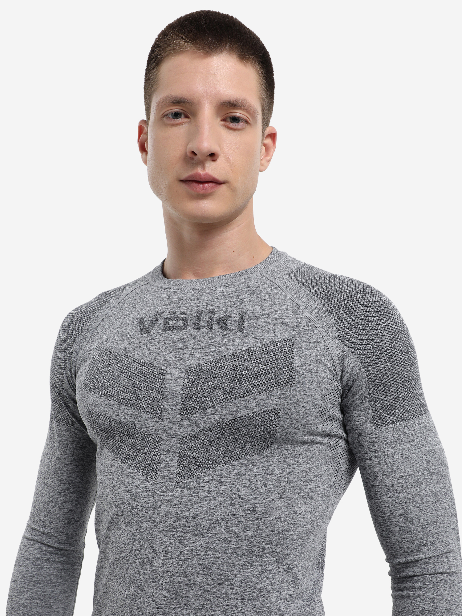 Термобелье верх компрессионное мужское Volkl, Серый