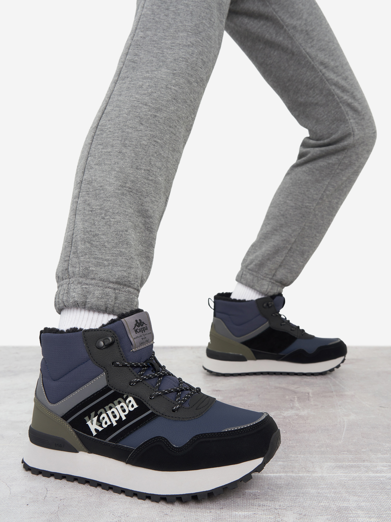 Ботинки утепленные для мальчиков Kappa Authentic JR Mid WTR, Синий