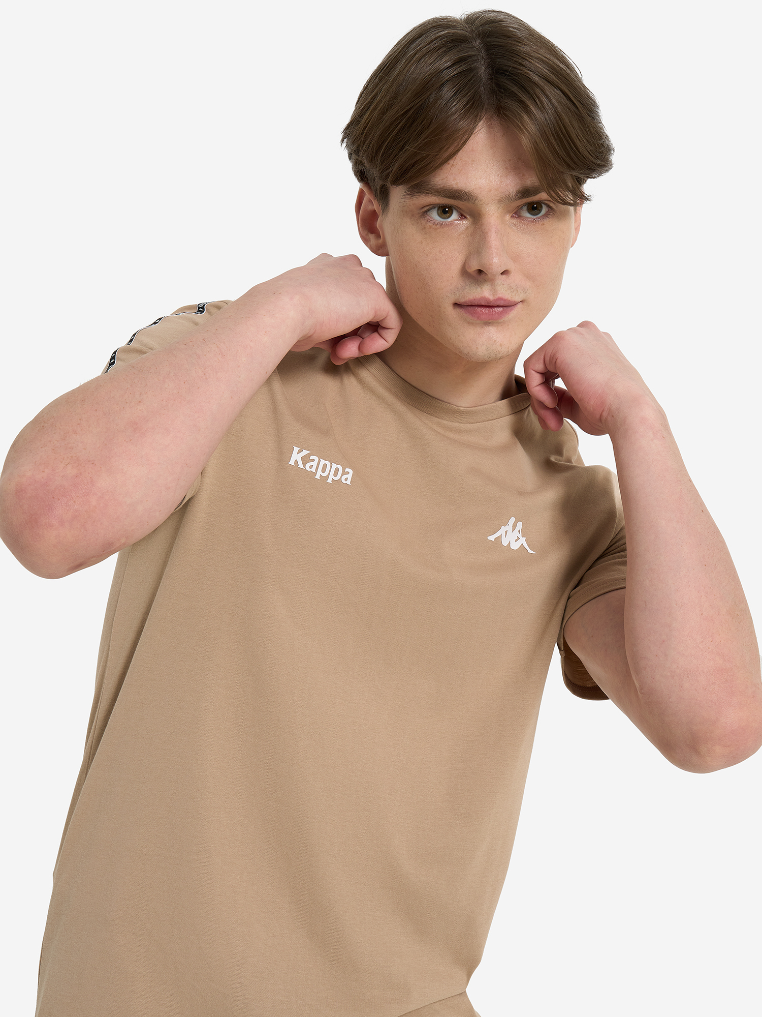 Футболка мужская Kappa Banda d’Origini, Бежевый