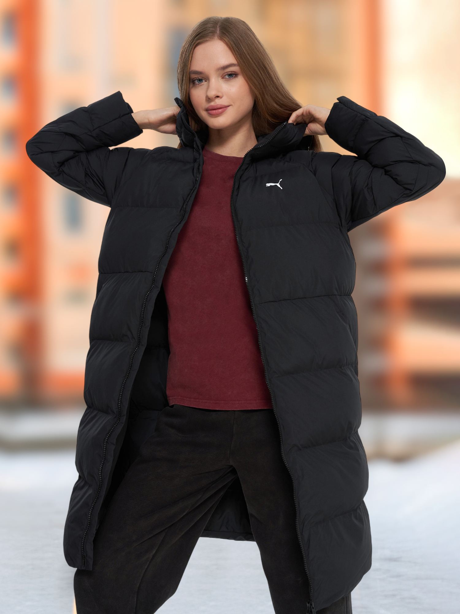 Пуховик женский PUMA, Черный