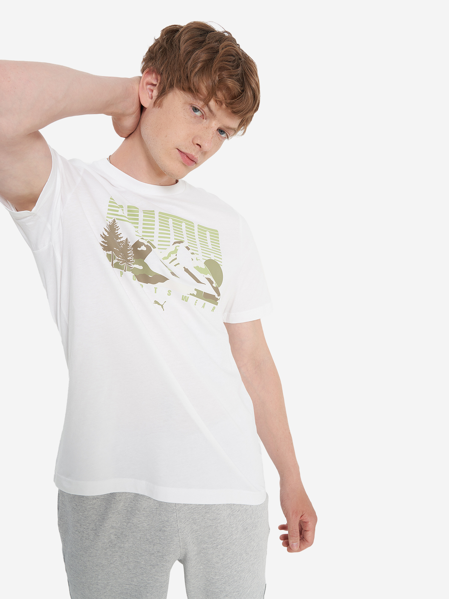 Футболка мужская PUMA Graphics, Белый
