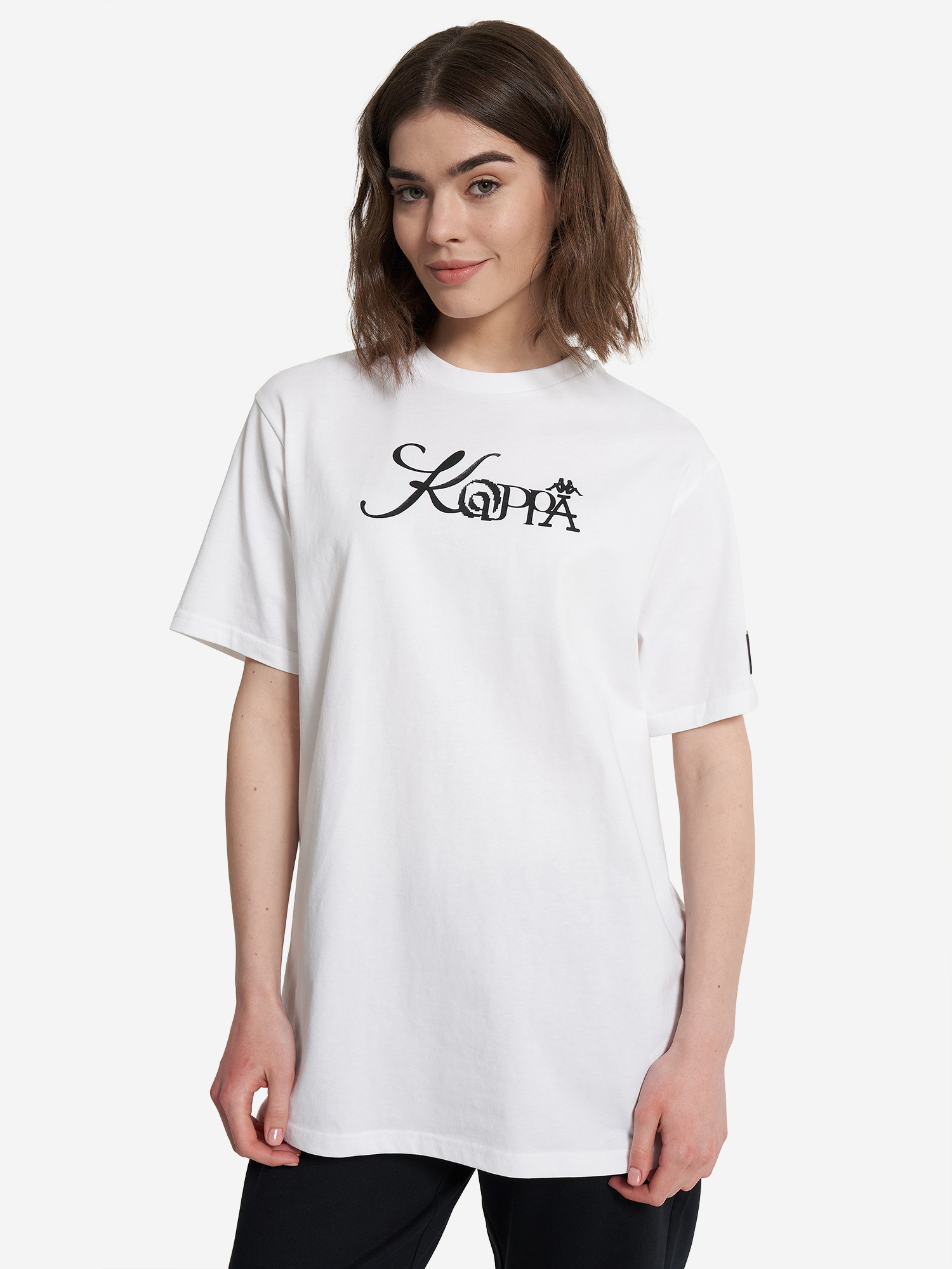 Футболка женская оверсайз Kappa Lungo, Белый
