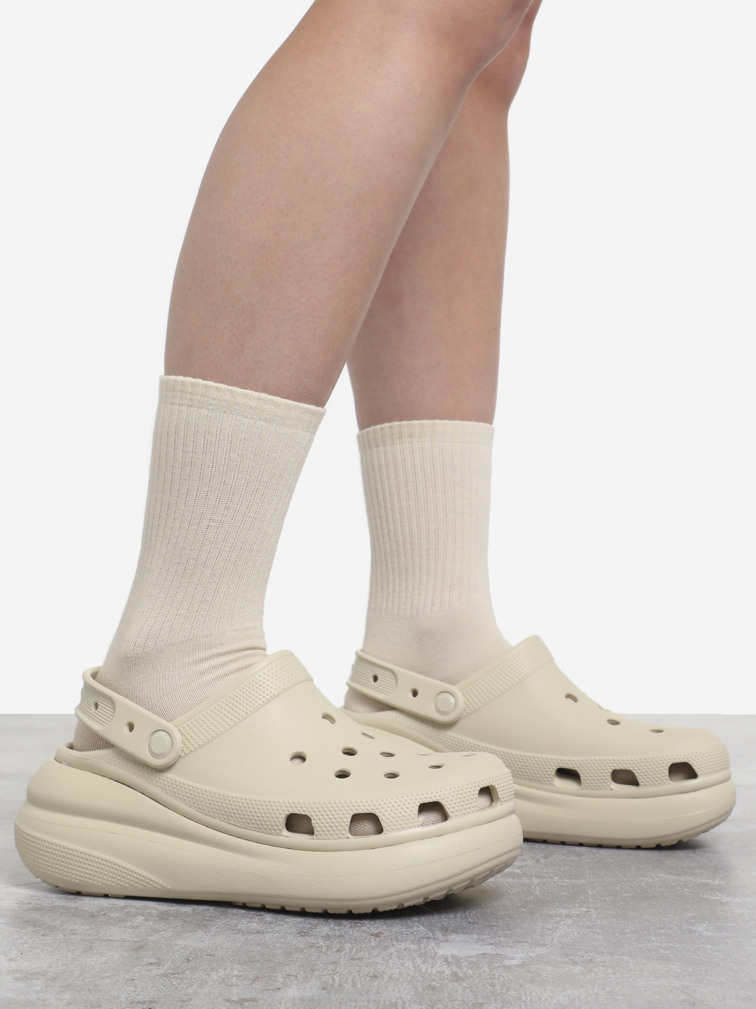 Сабо Crocs Classic Crush Clog, Бежевый