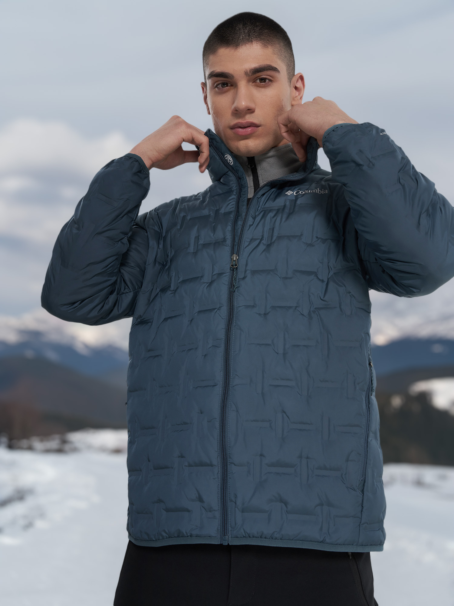 Пуховик мужской Columbia Delta Ridge II Down Jacket, Голубой