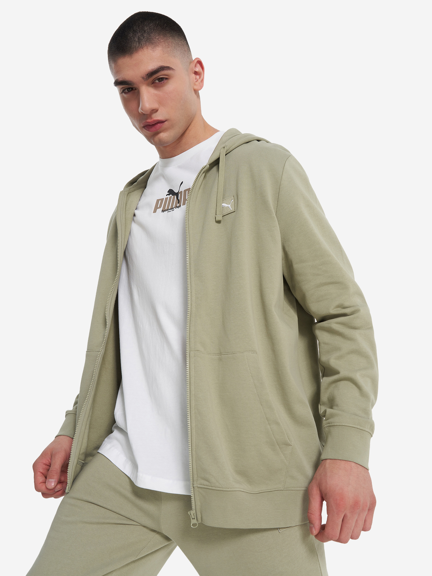 Толстовка мужская PUMA Ess Elevated, Зеленый