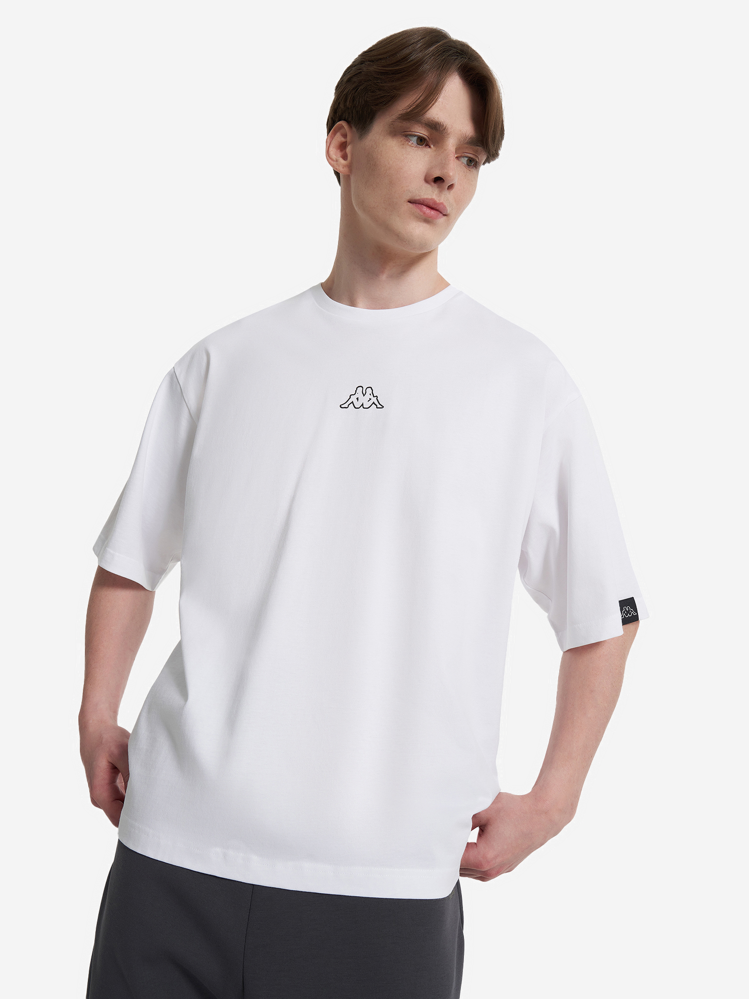 Футболка мужская оверсайз Kappa, Белый