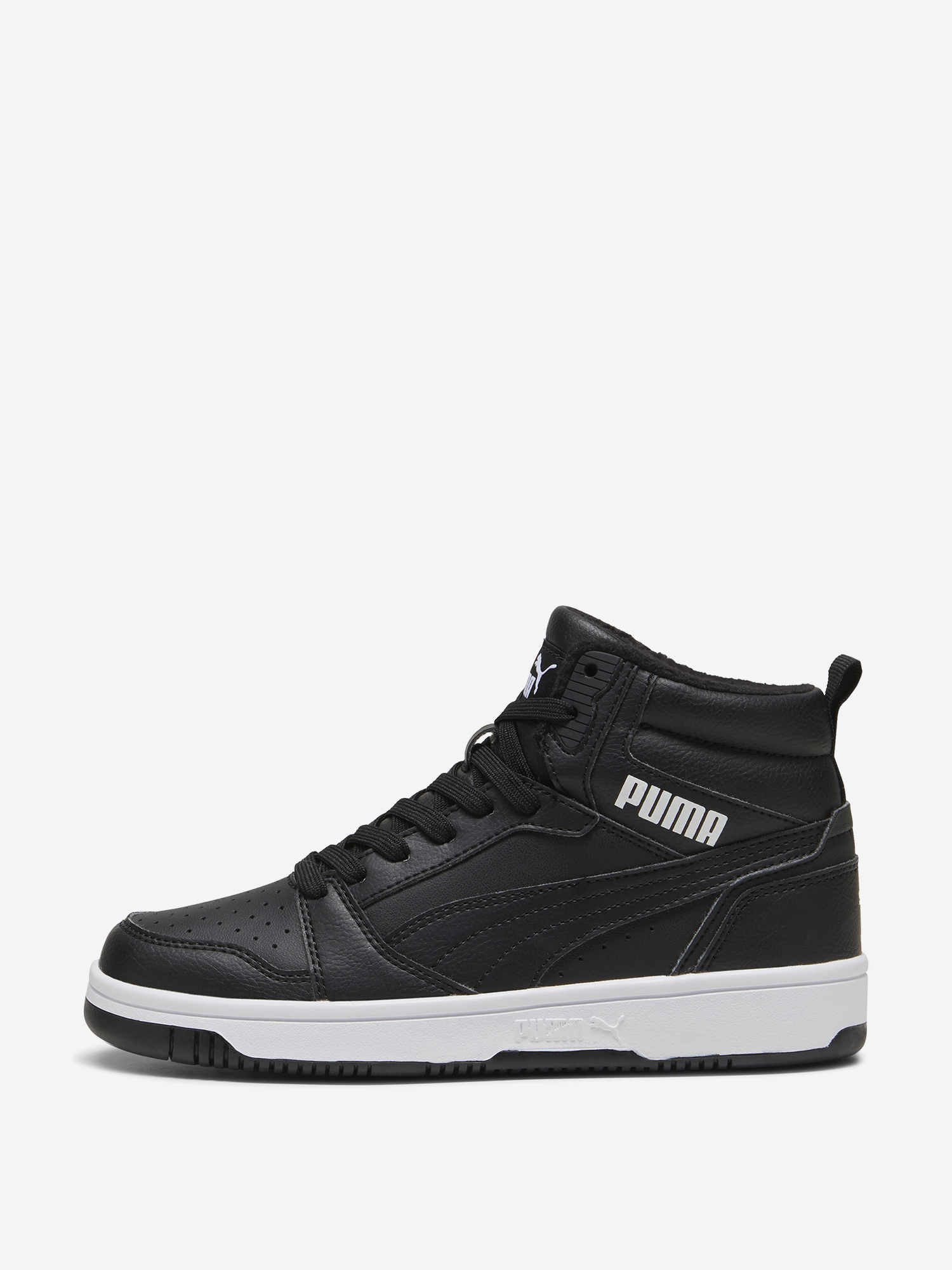 Кеды утепленные для мальчиков PUMA Rebound V6 Mid WTR Jr, Черный