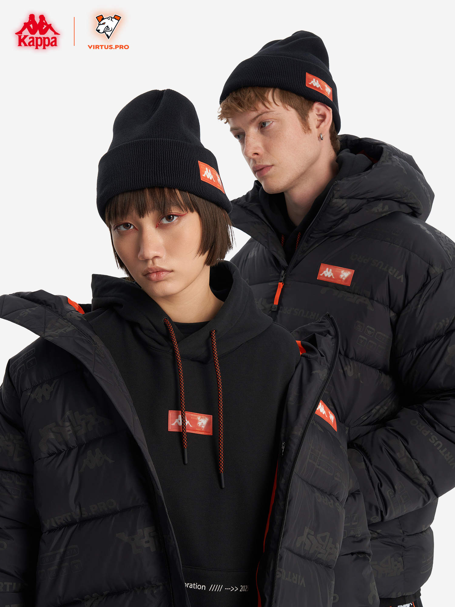 Шапка Kappa x Virtus.pro, Черный