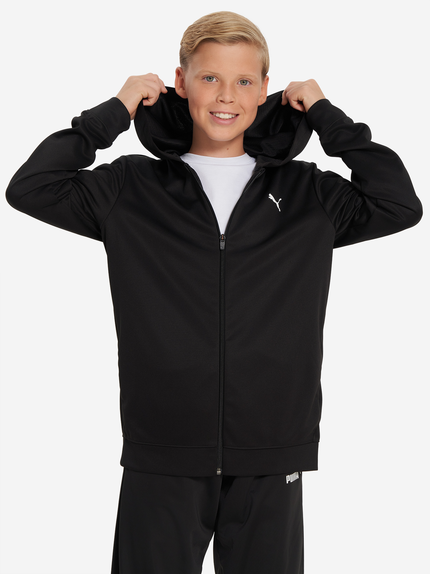 Толстовка для мальчиков PUMA Full Zip, Черный