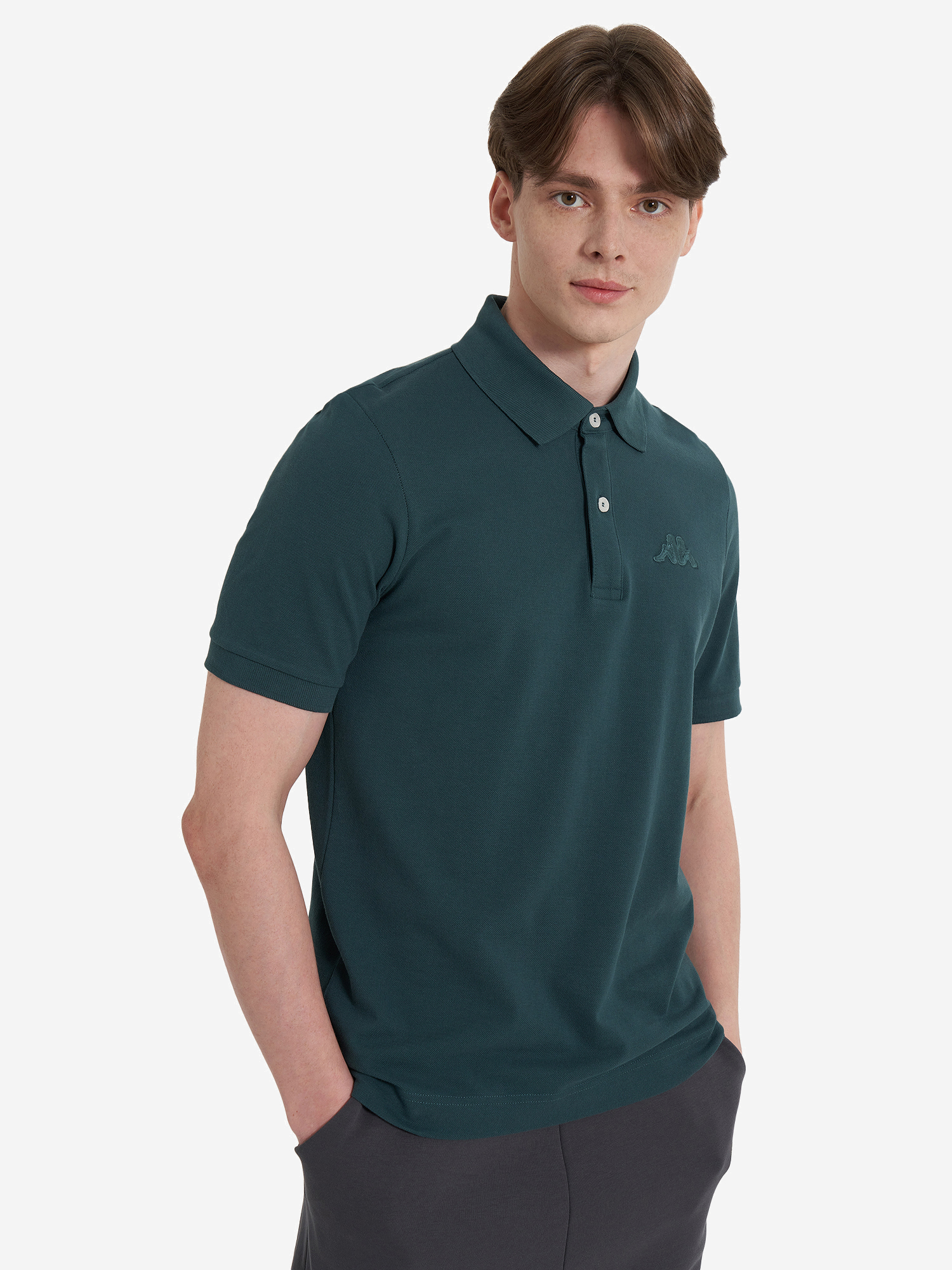 Поло мужское Kappa Polo d’Origini, Зеленый