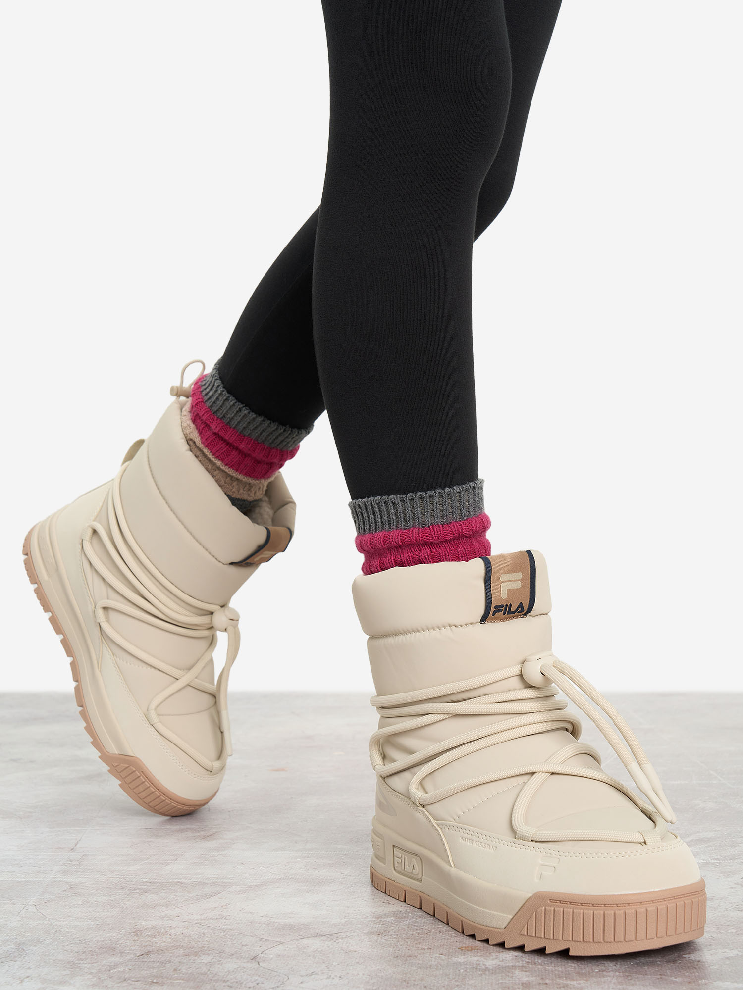 Дутики для девочек FILA Fil Puff, Бежевый