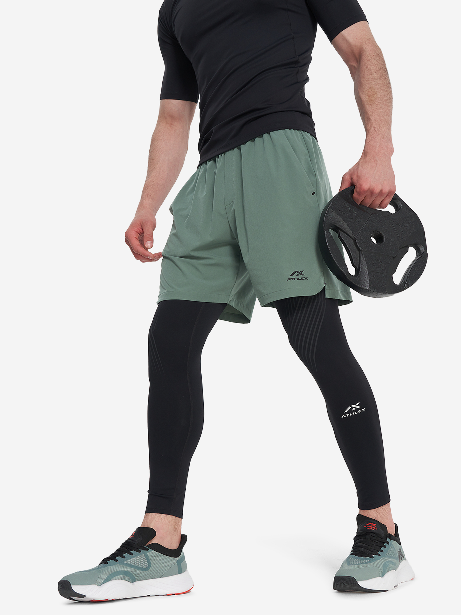 Шорты мужские Athlex, Зеленый