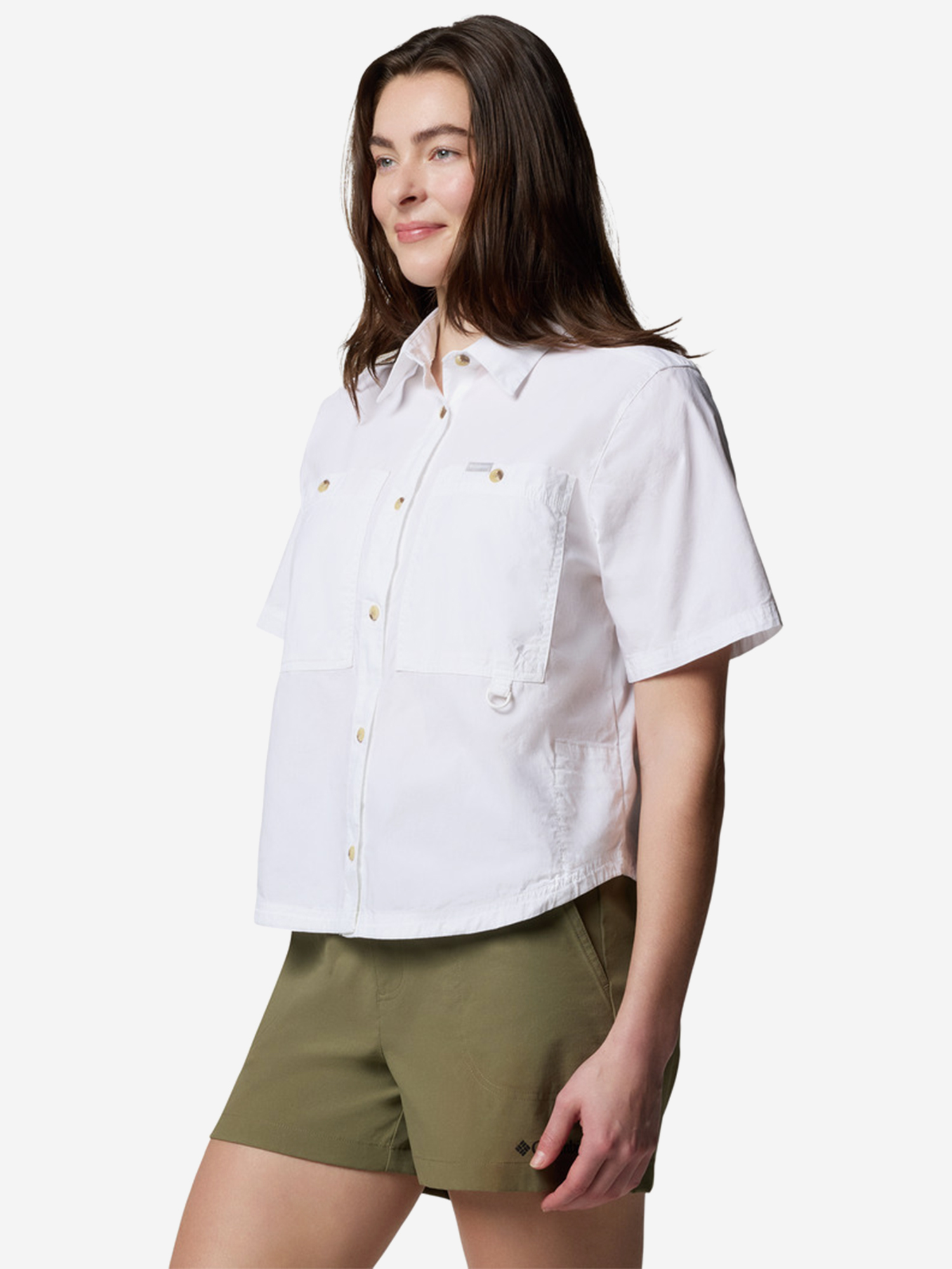 Рубашка с коротким рукавом женская Columbia Brea Falls Woven Ss, Белый