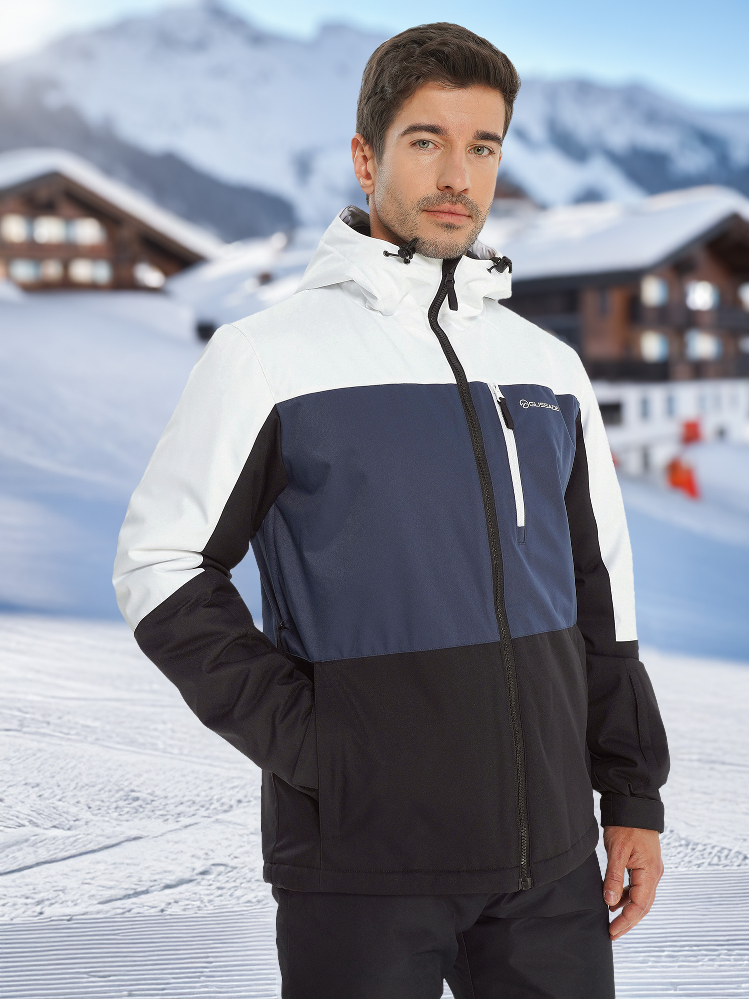 Куртка горнолыжная мужская Glissade Megeve, Черный