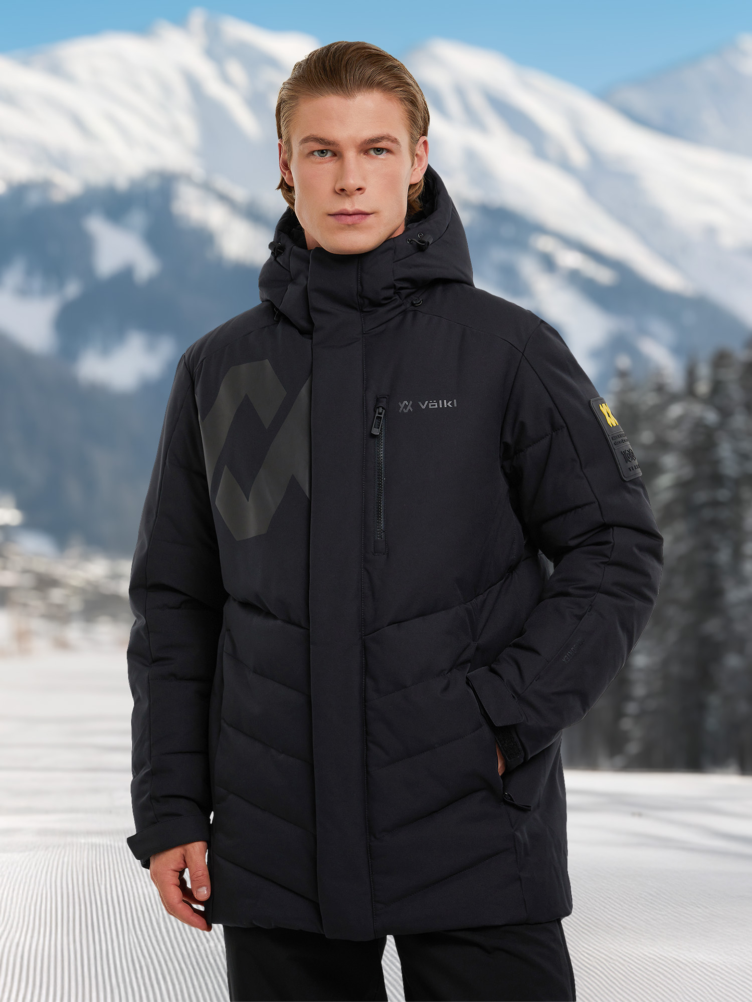 Пуховик мужской Volkl, Черный
