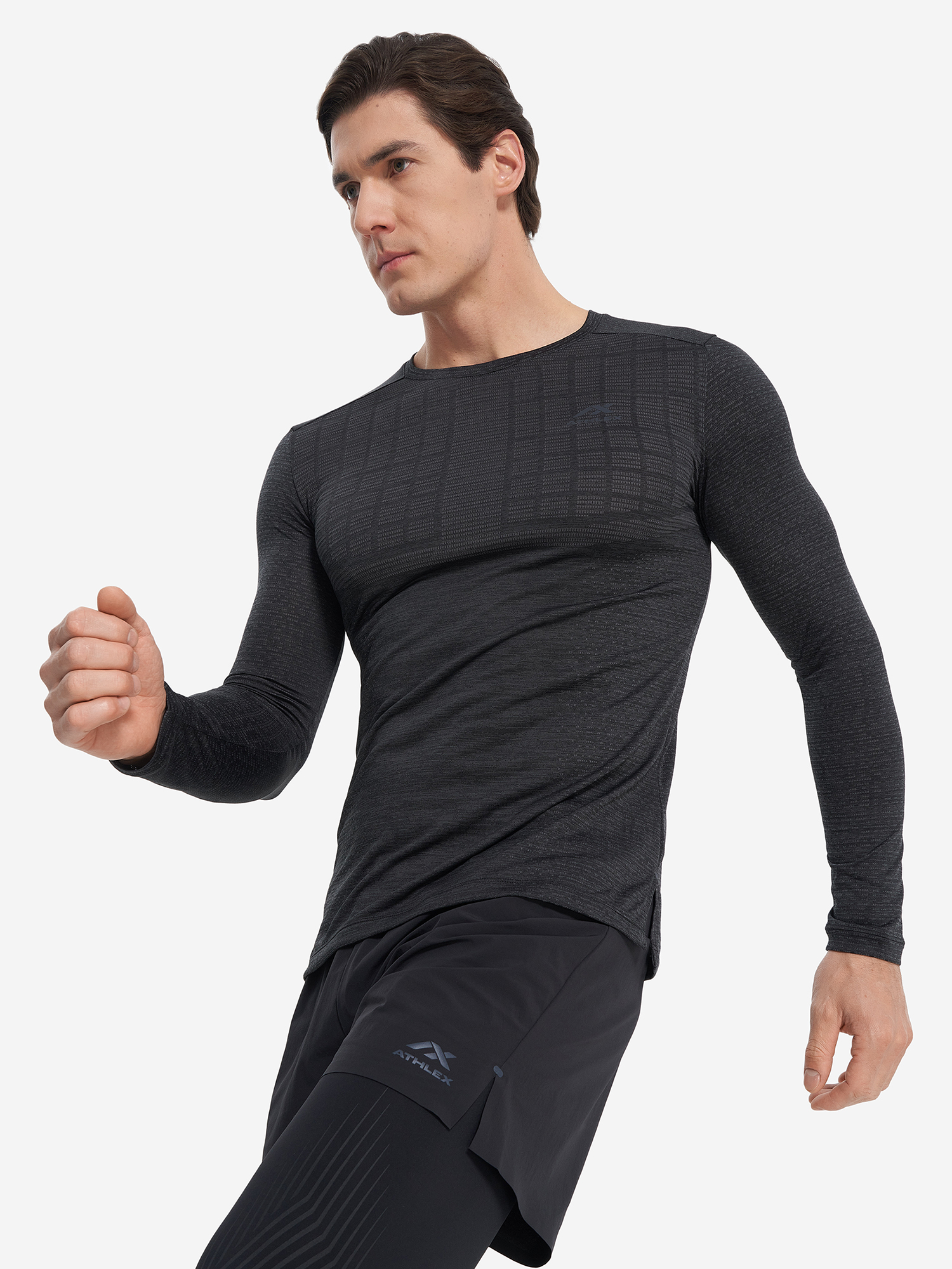 Лонгслив мужской Athlex, Черный