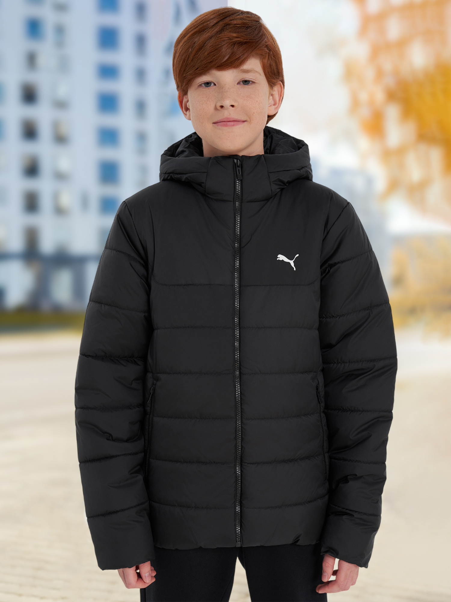 Куртка утепленная для мальчиков PUMA Ess, Черный