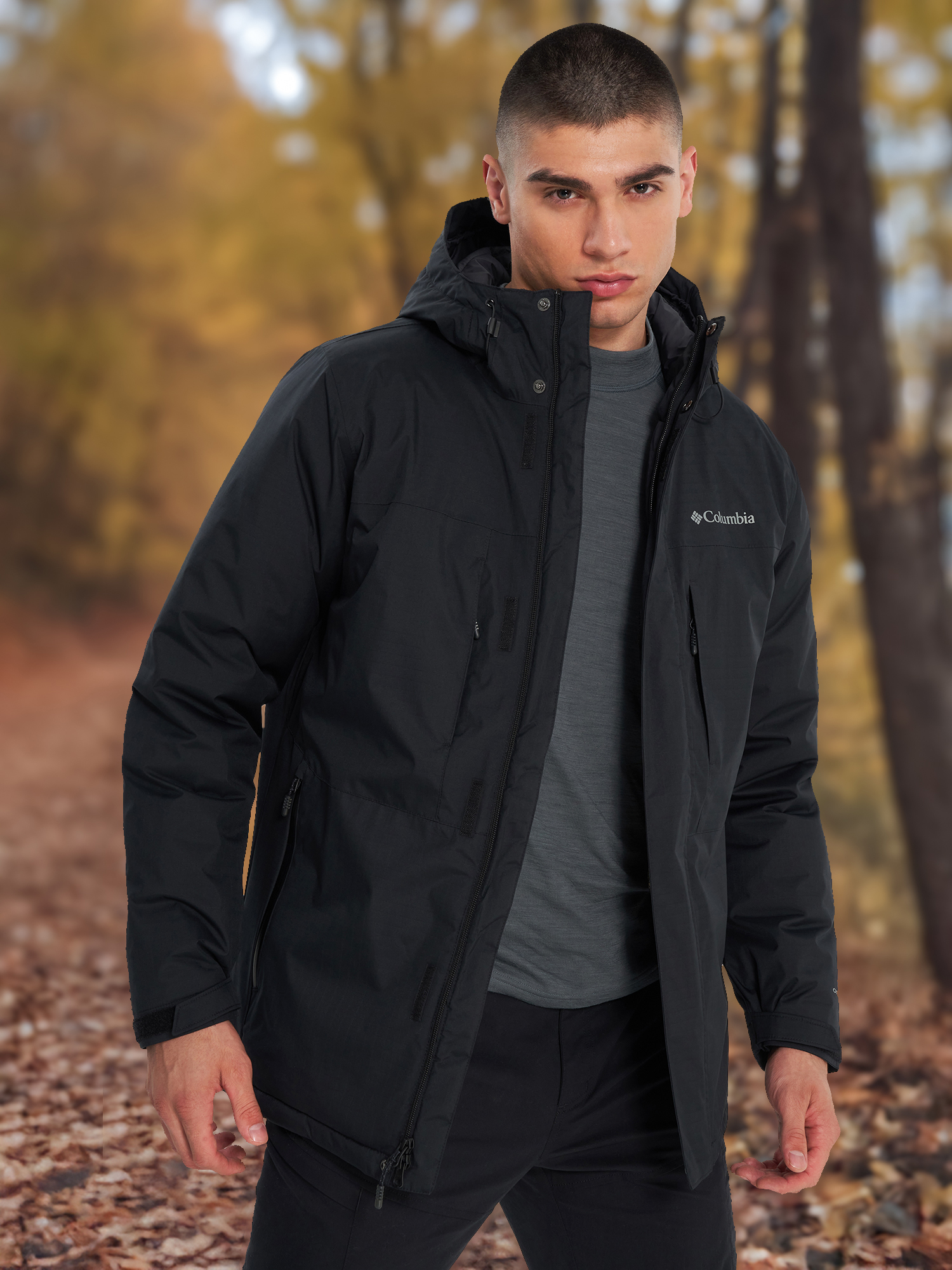 Пуховик мужской Columbia Oak Harbor Long Insulated Jacket, Черный