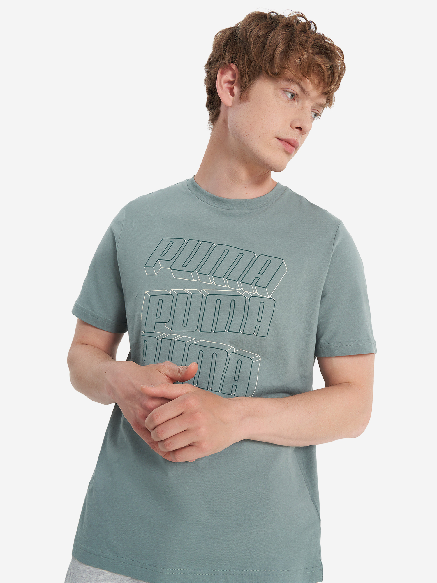Футболка мужская PUMA, Зеленый