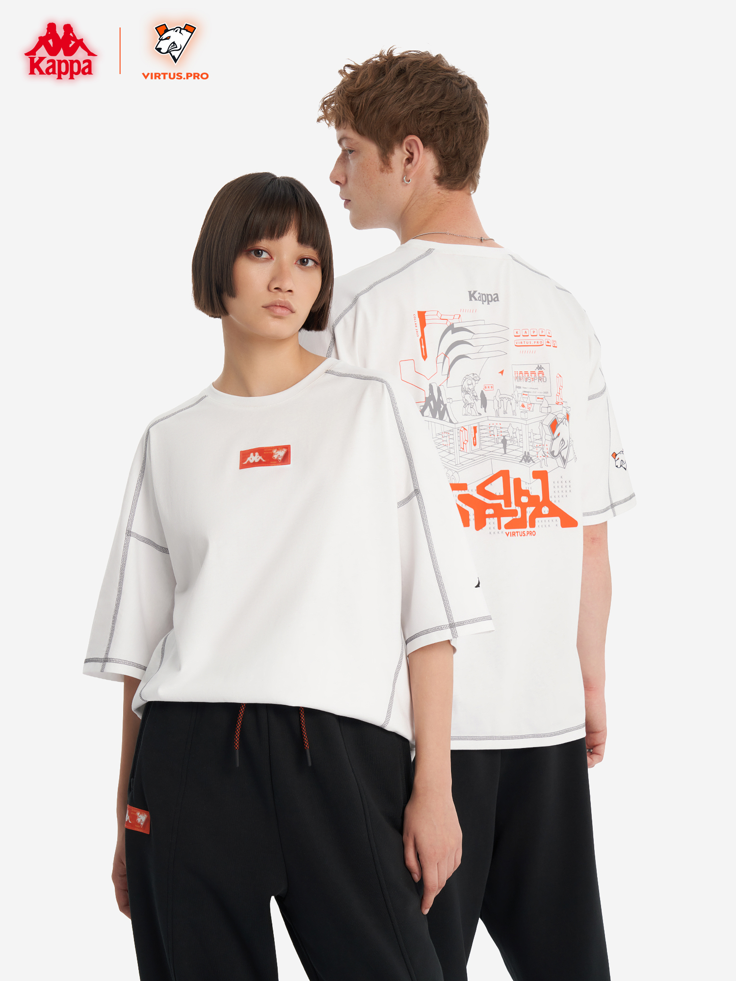 Футболка Kappa x Virtus.pro, Белый
