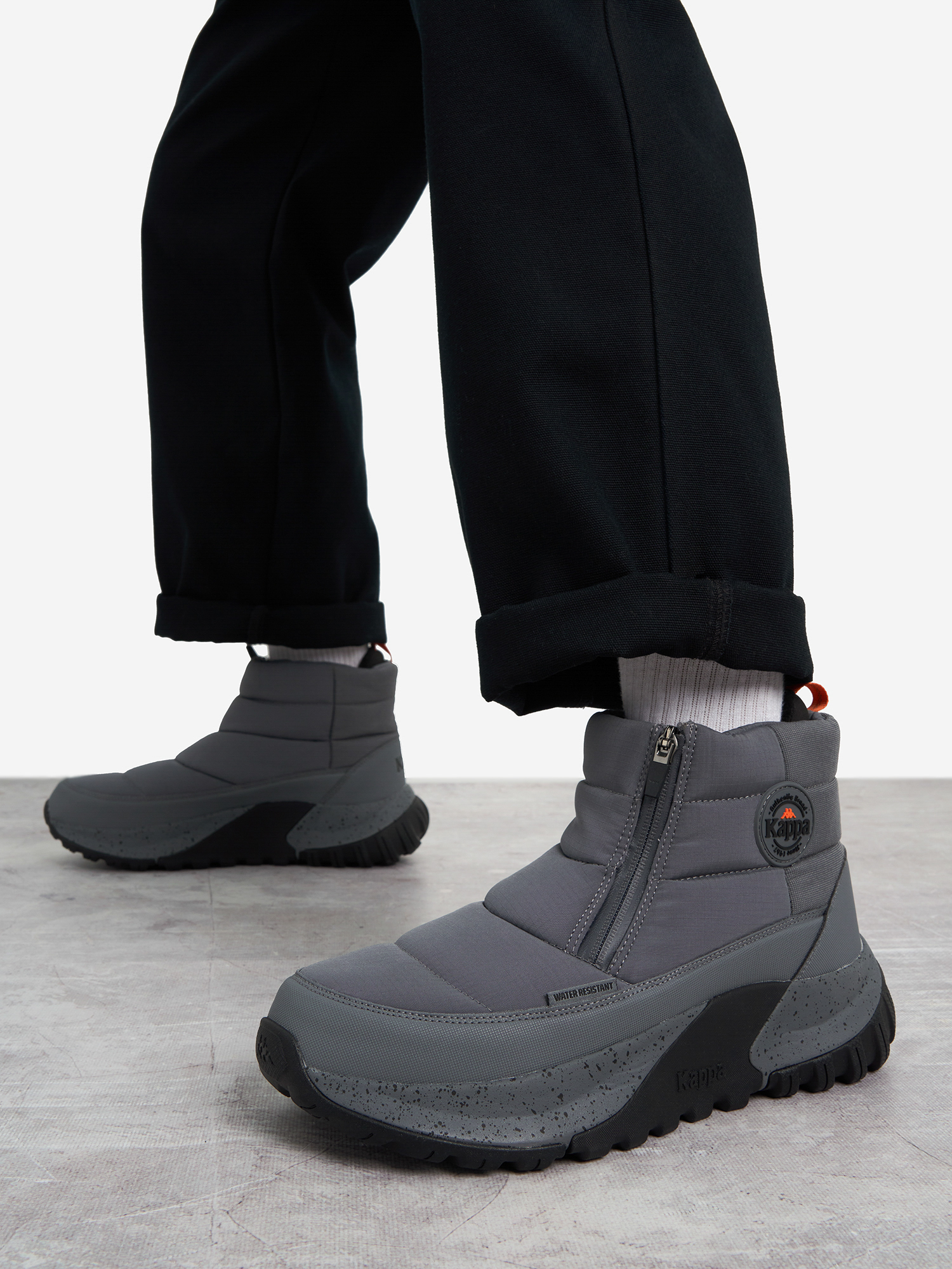 Дутики мужские Kappa Giusto Zip Puffy, Серый