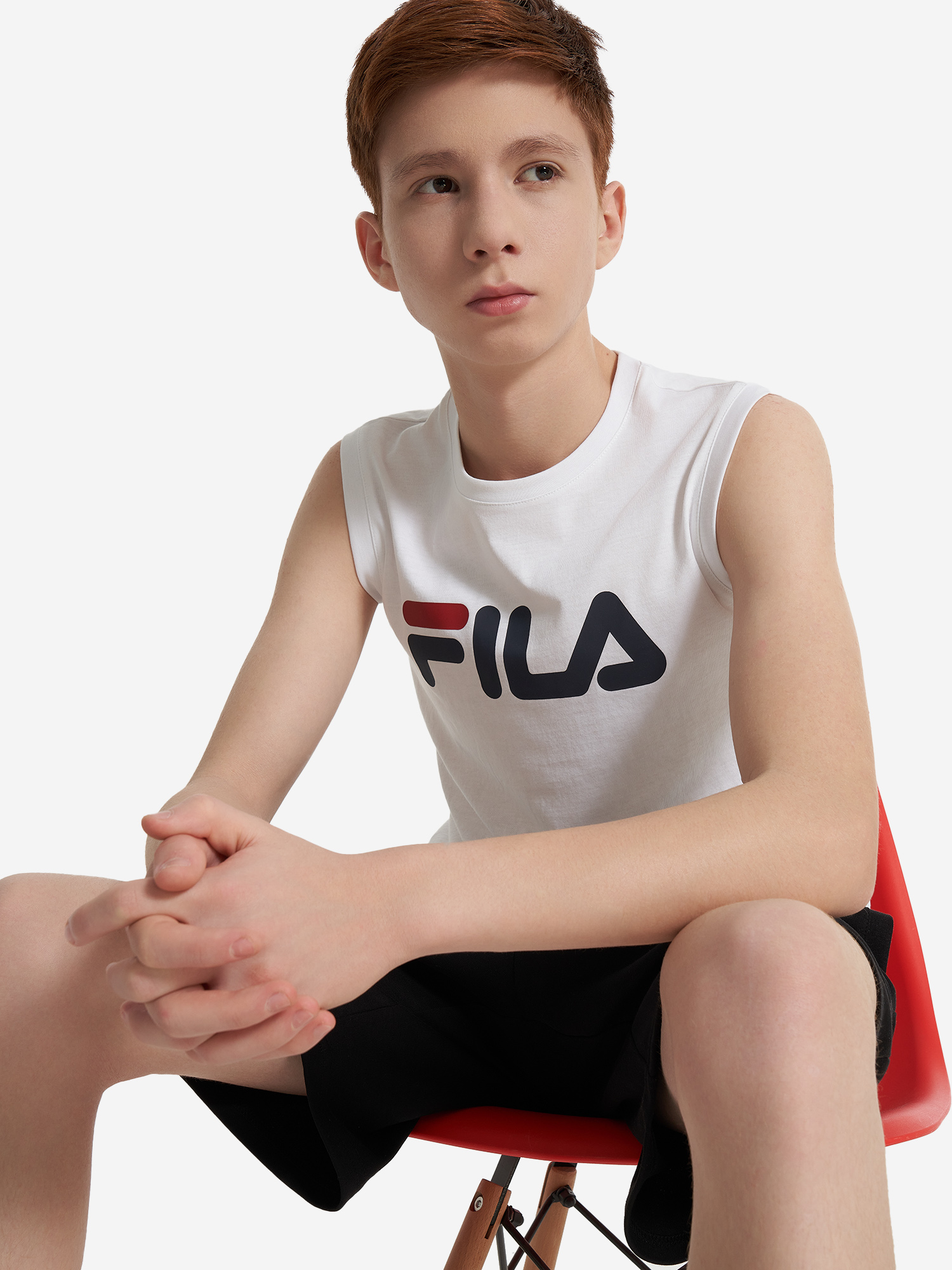 Майка для мальчиков FILA, Белый