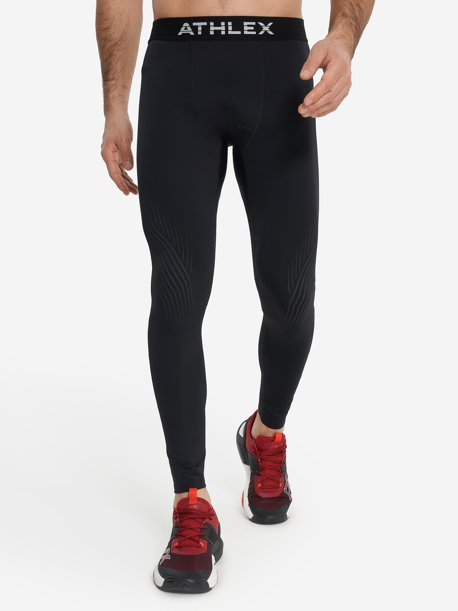 Тайтсы компрессионные мужские Athlex, Черный