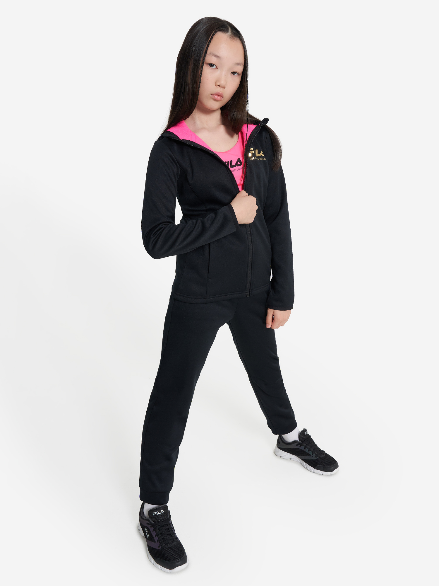 Костюм для девочек FILA, Черный