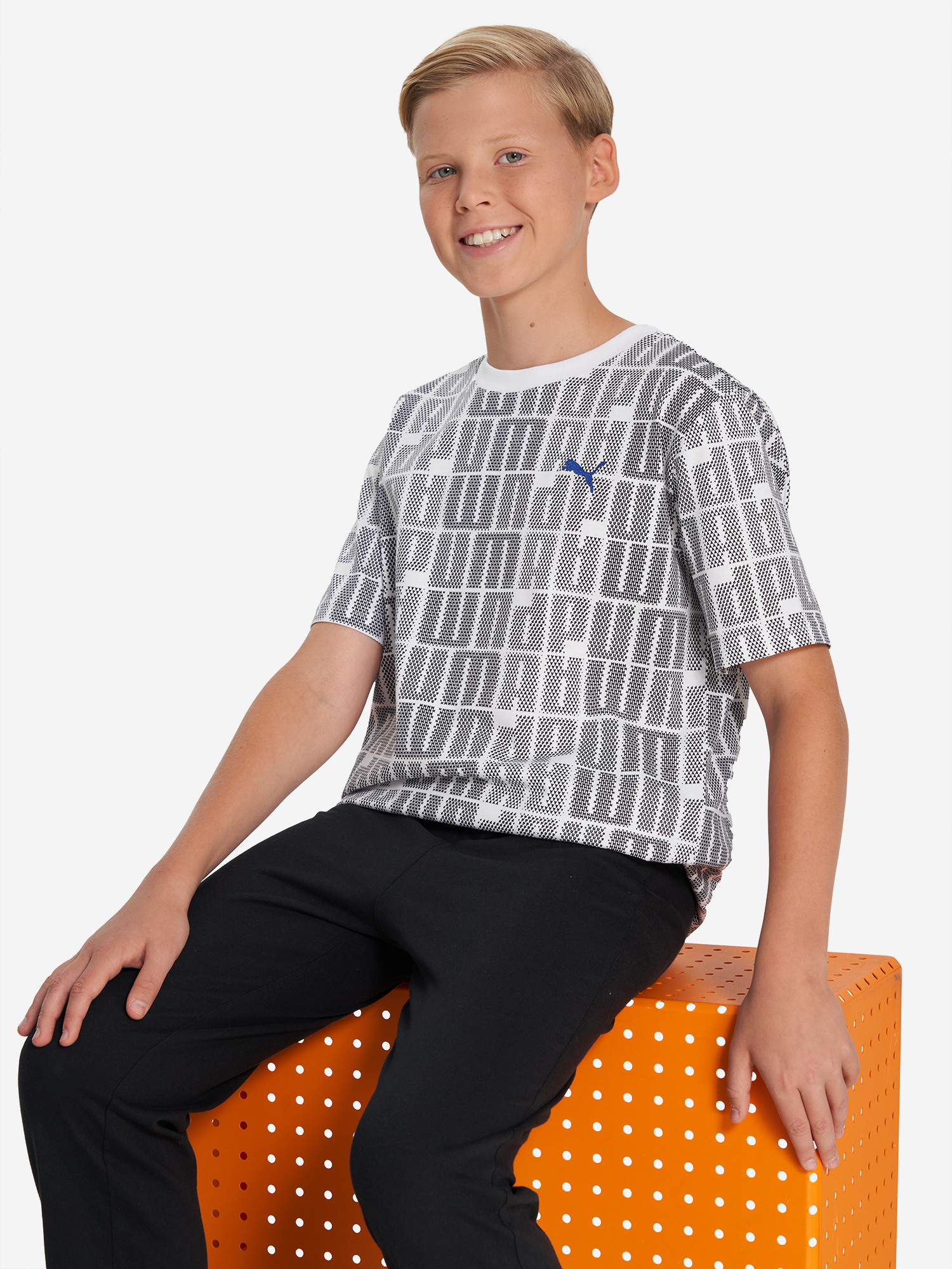 Футболка для мальчиков PUMA Logo Lab, Белый