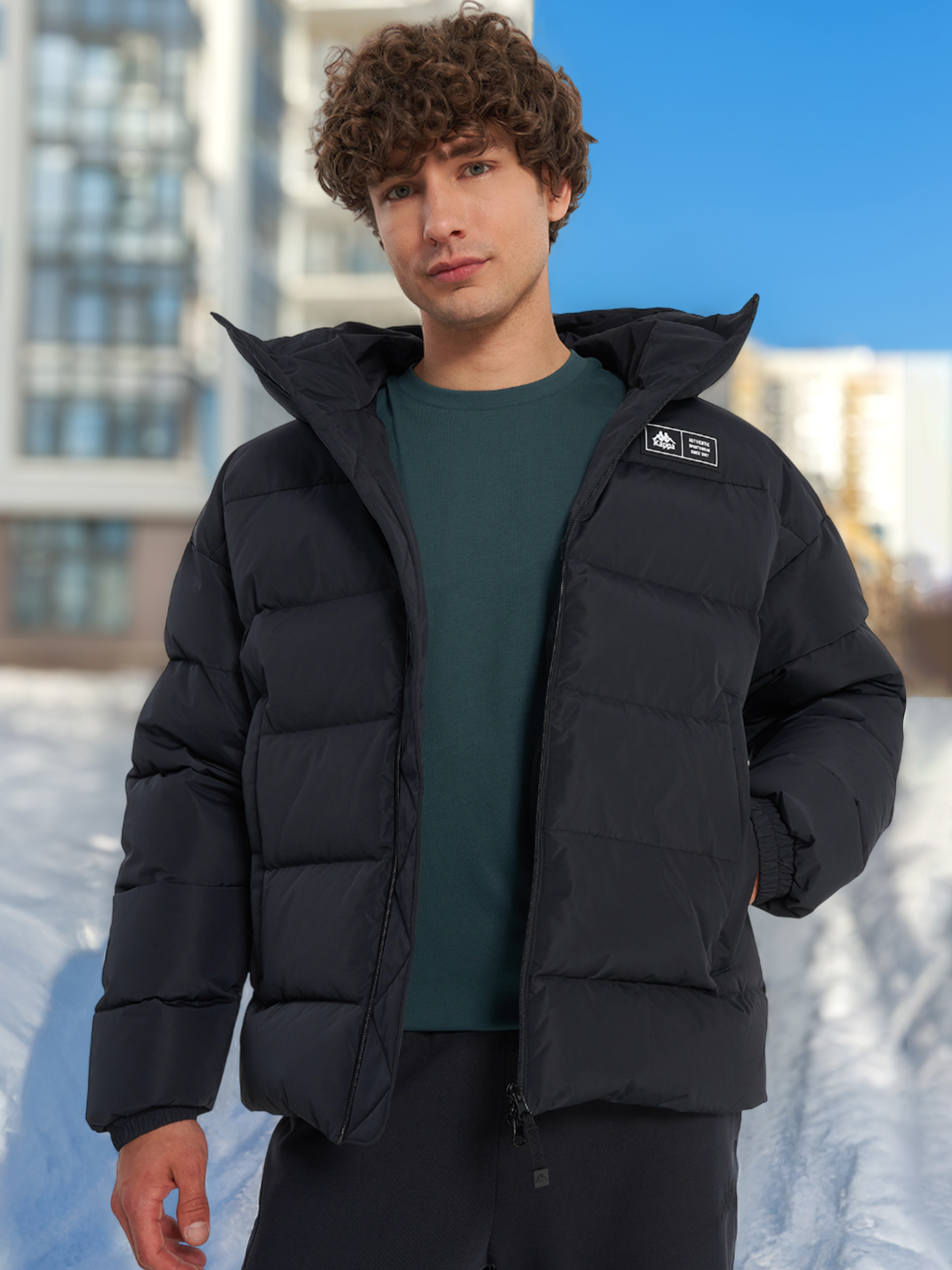 Пуховик мужской Kappa Paffuta, Черный