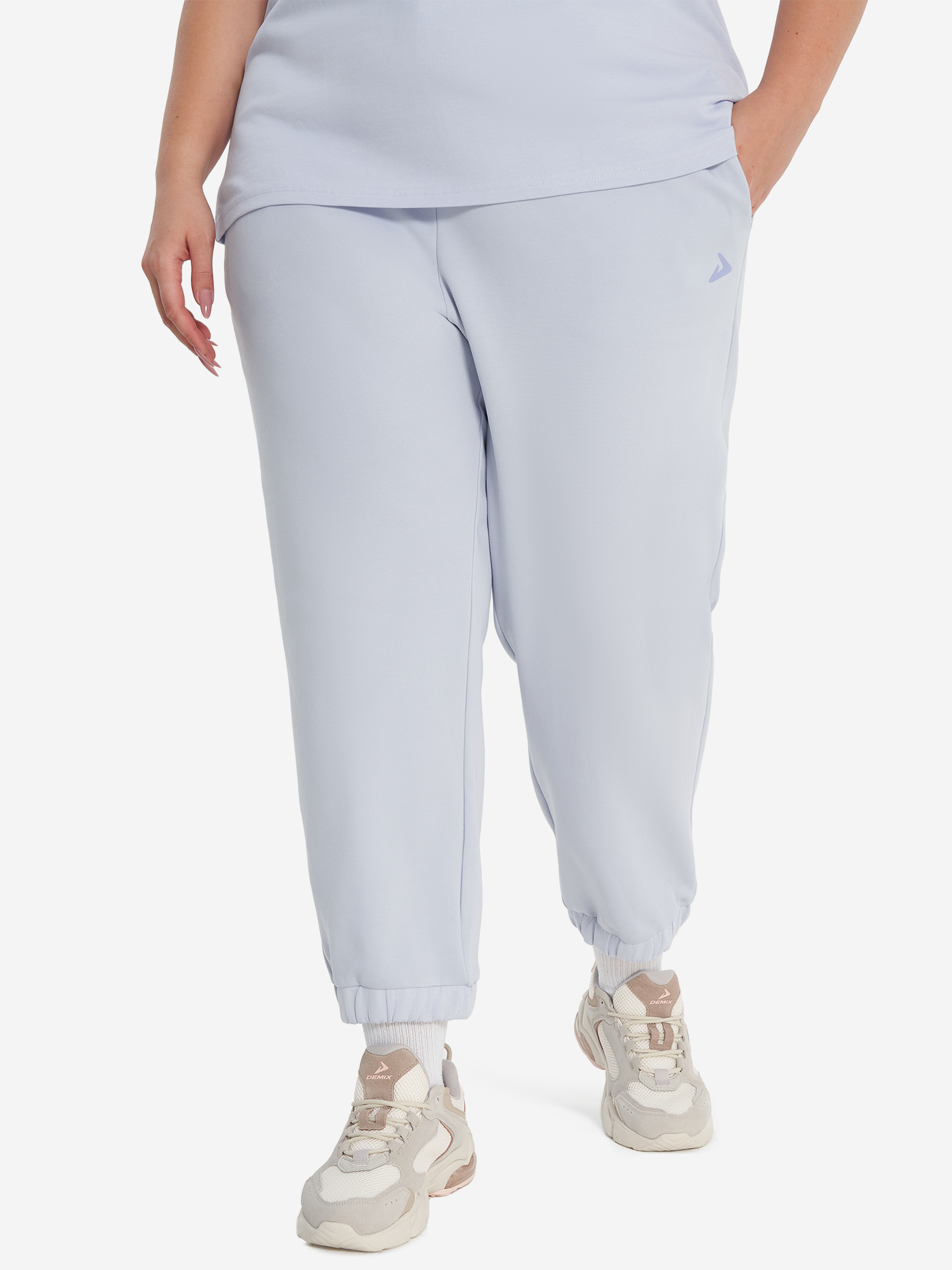 Брюки женские оверсайз Demix, Plus Size, Фиолетовый