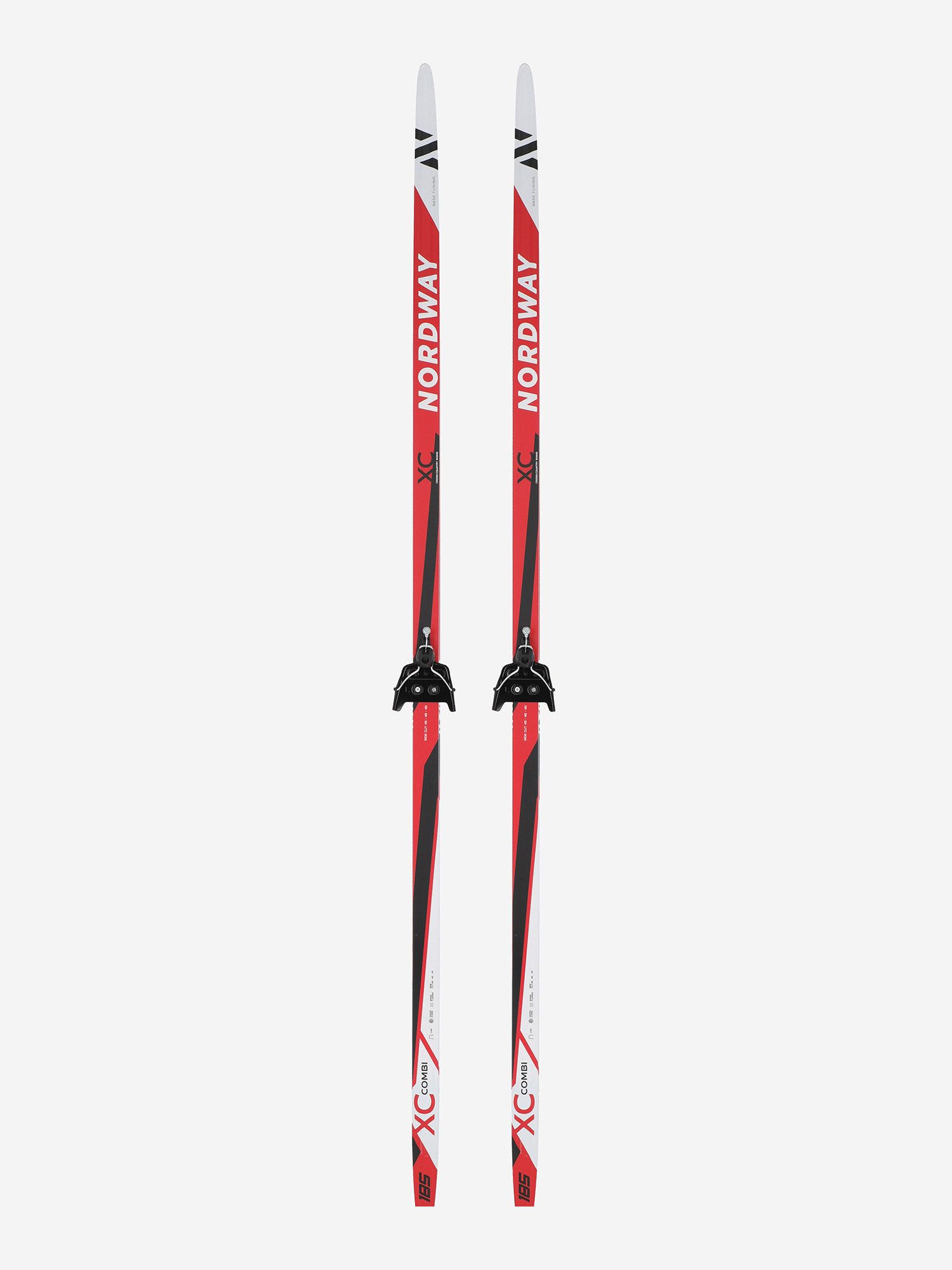 Комплект лыжный Nordway XC Combi + 75 мм, Красный