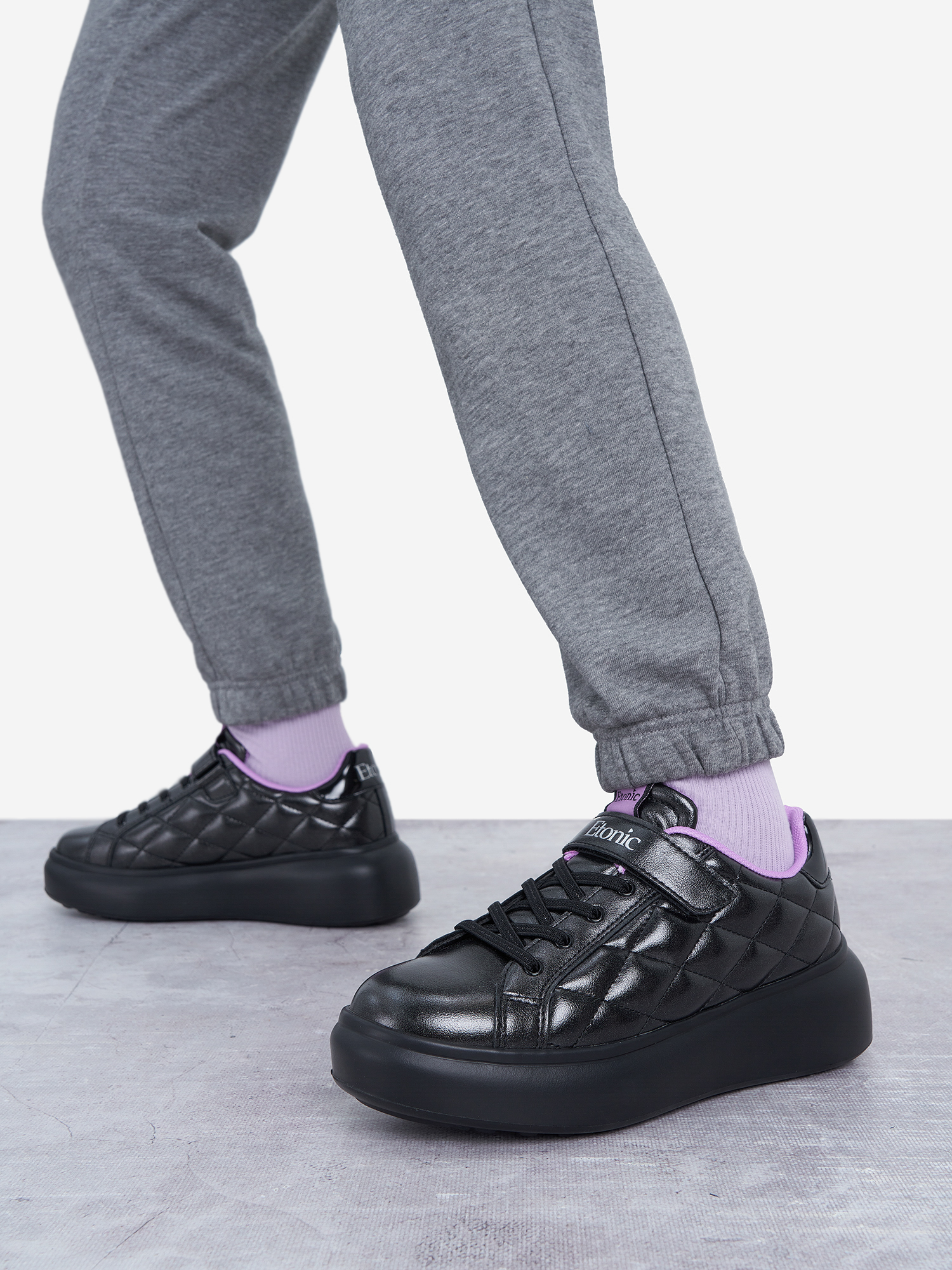 Кеды для девочек Etonic Ania Pearlized, Черный