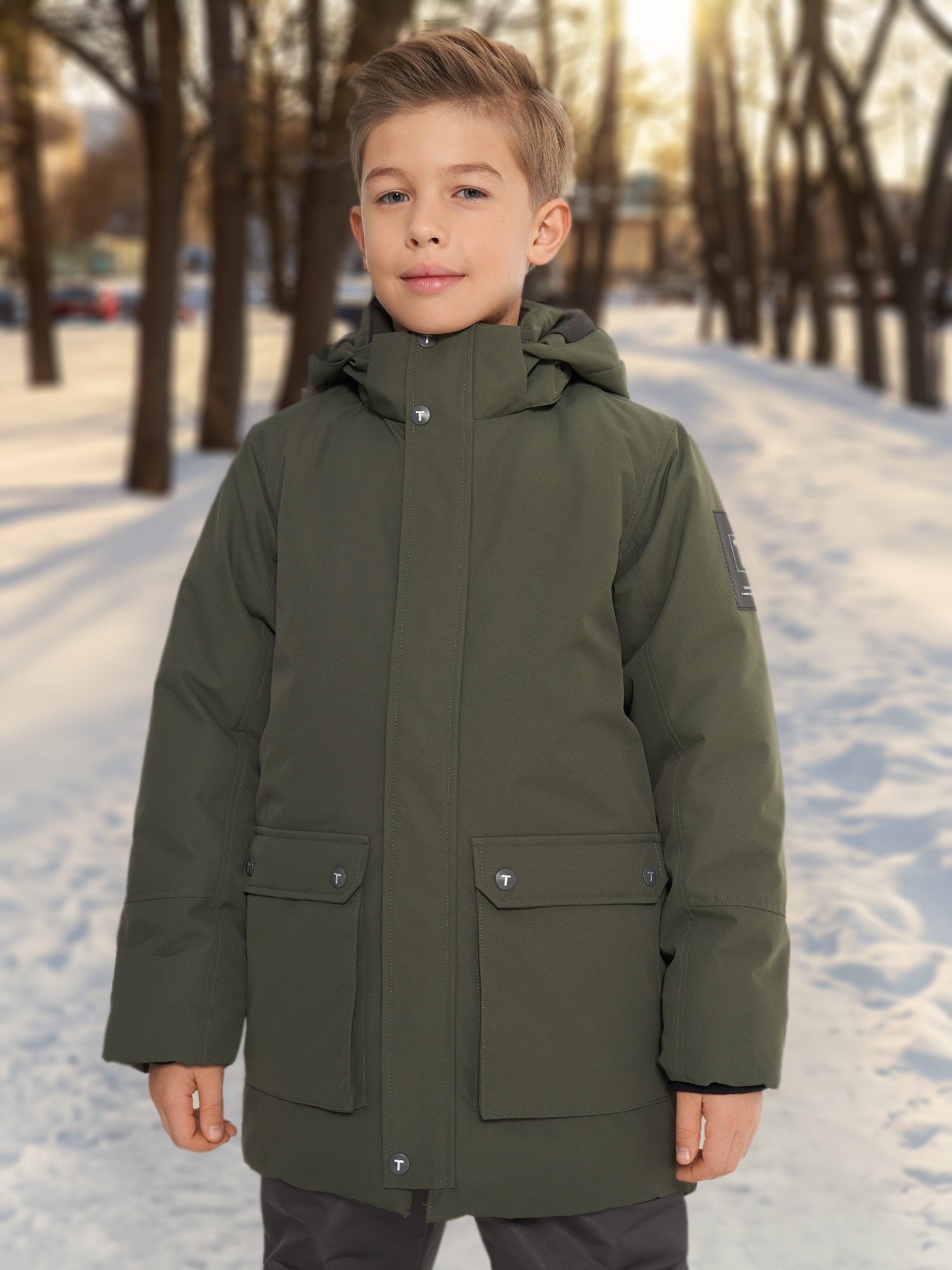 Куртка утепленная для мальчиков Tokka Tribe Oslo Jr, Зеленый