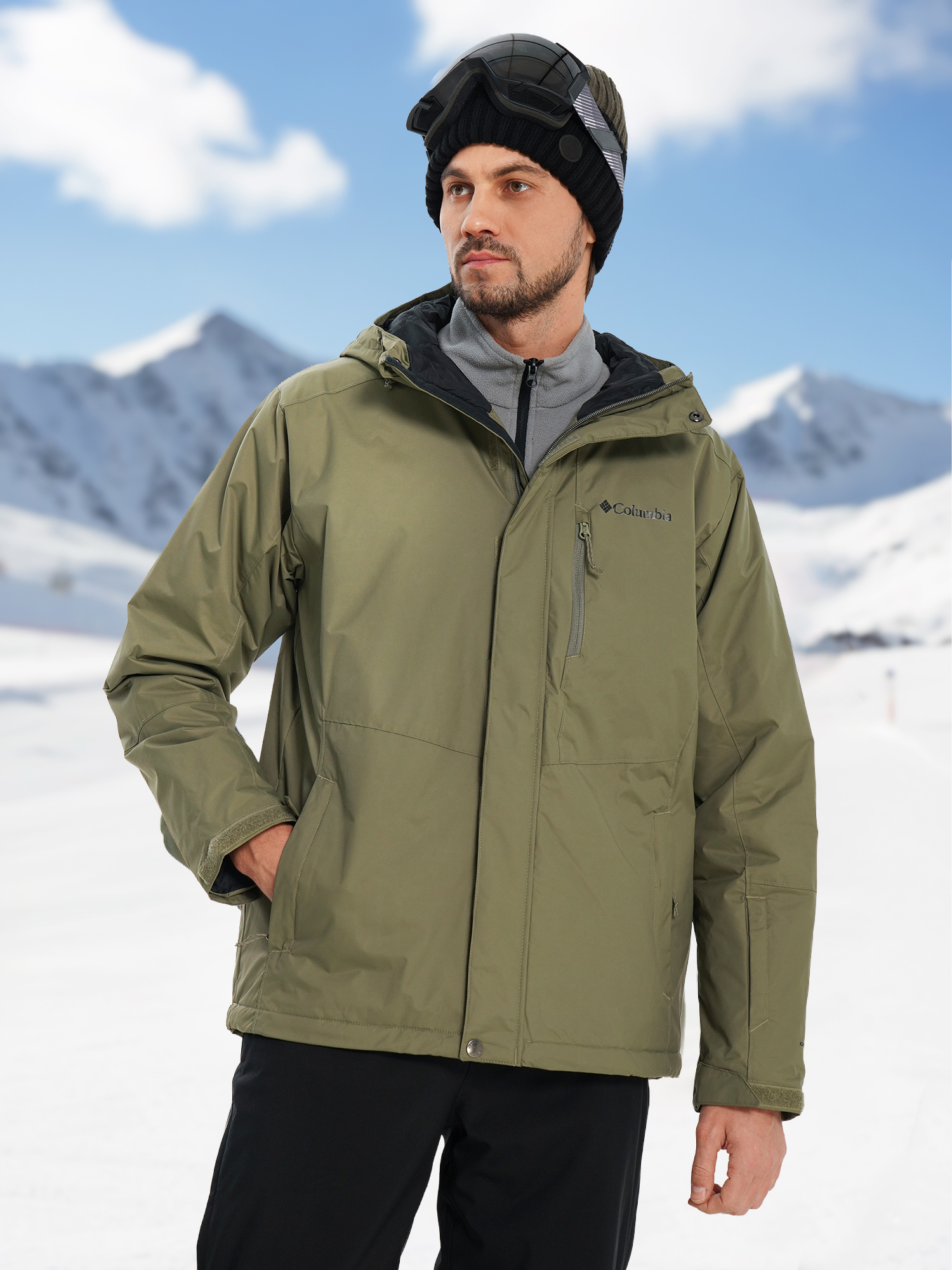 Куртка горнолыжная мужская Columbia Snow Shredder II Jacket, Зеленый