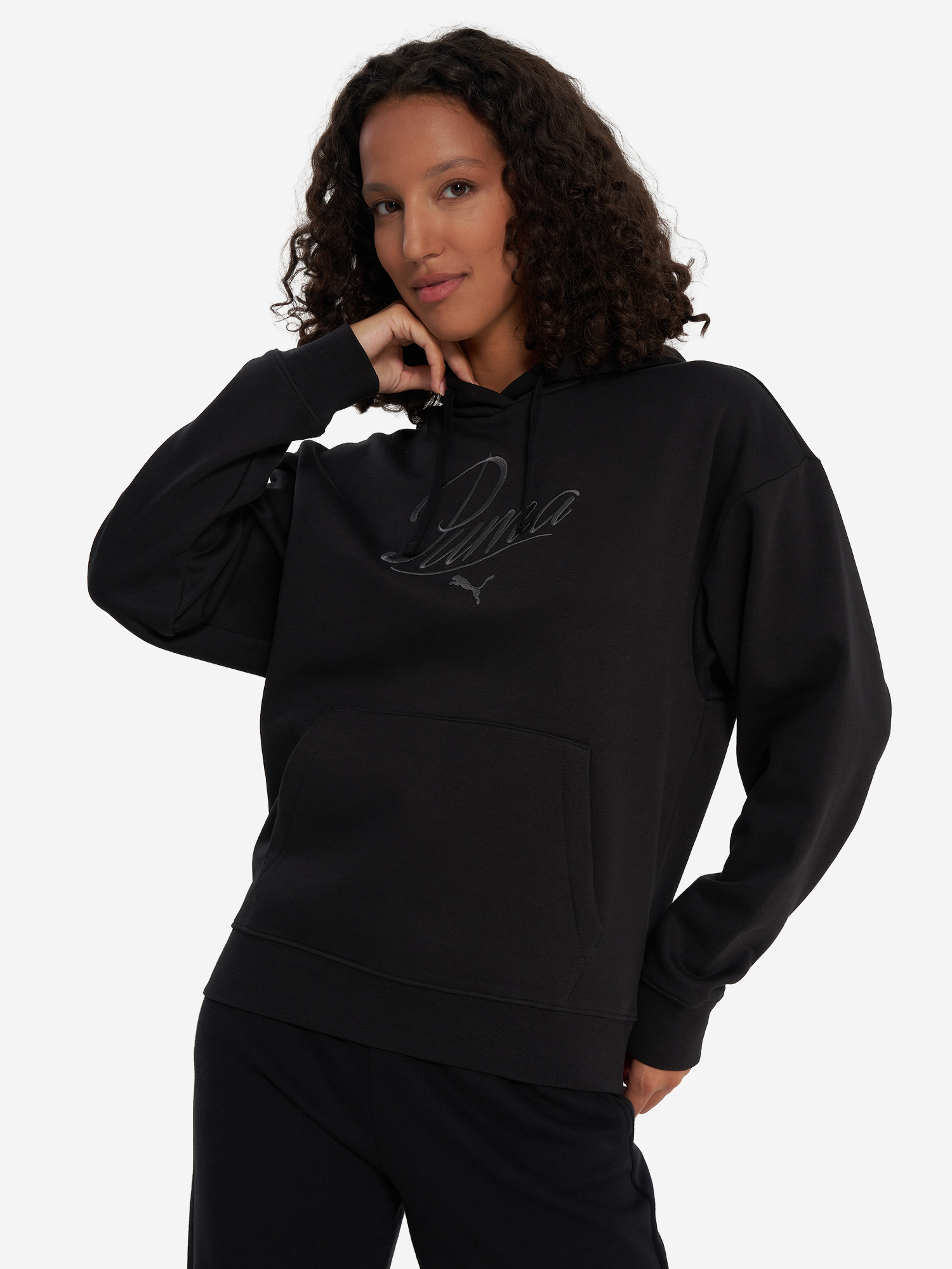 Худи женское PUMA Ess Script, Черный