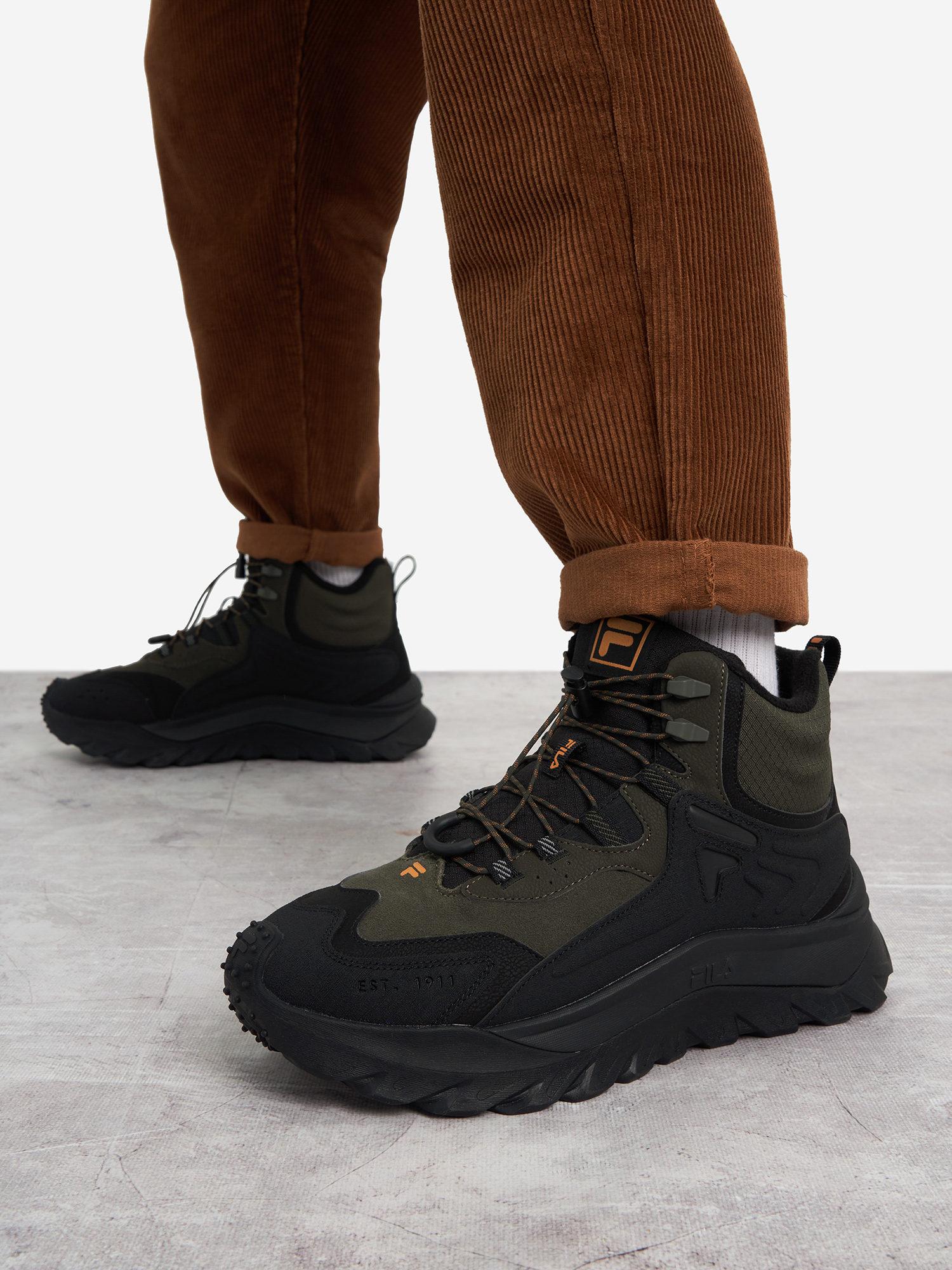 Кроссовки утепленные мужские FILA Bounder, Черный