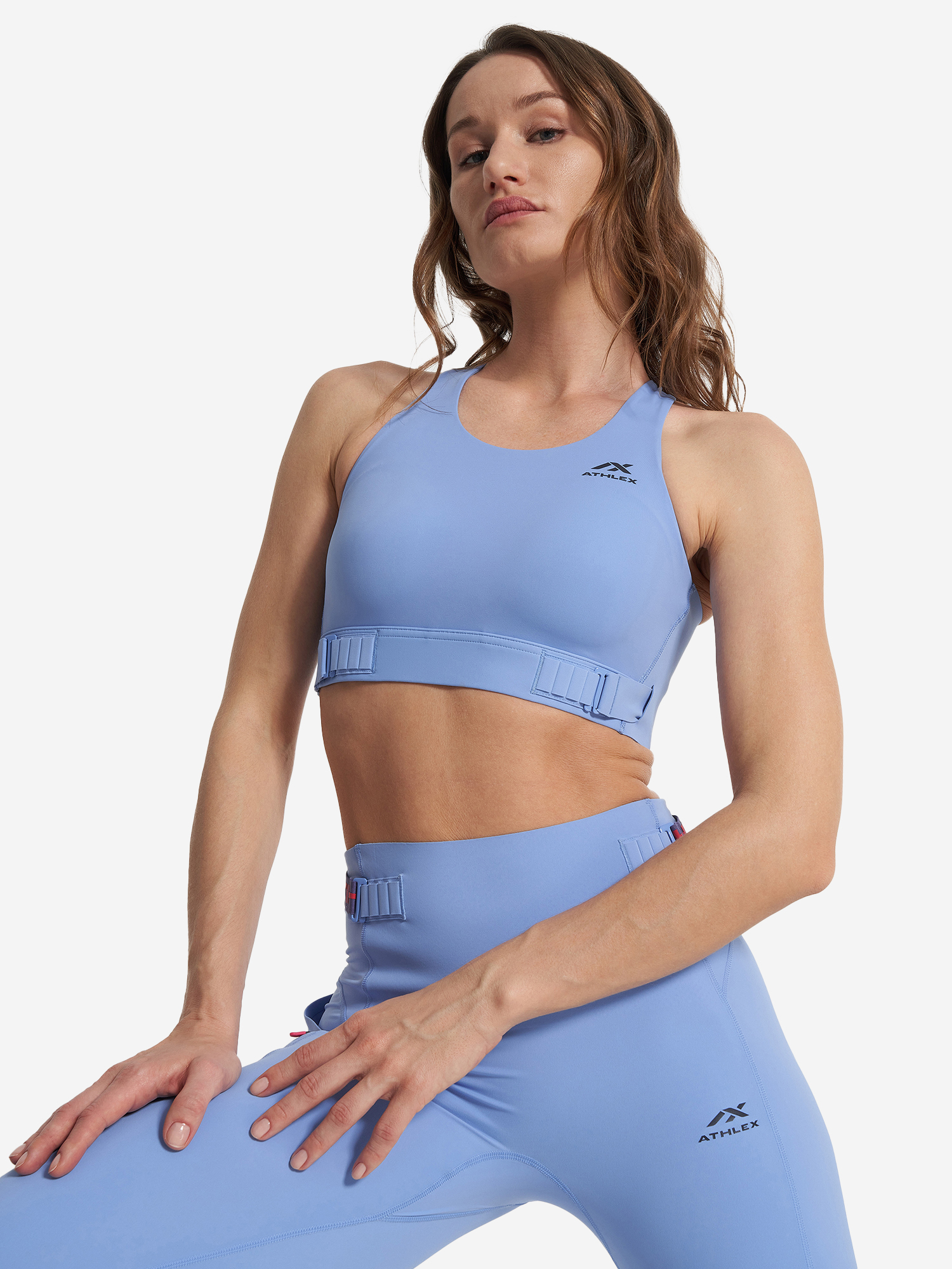 Топ бра спортивный Athlex, Голубой